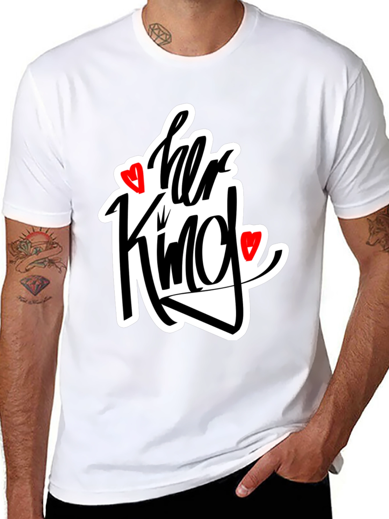 Her King Matching Graphic Tee Shirt