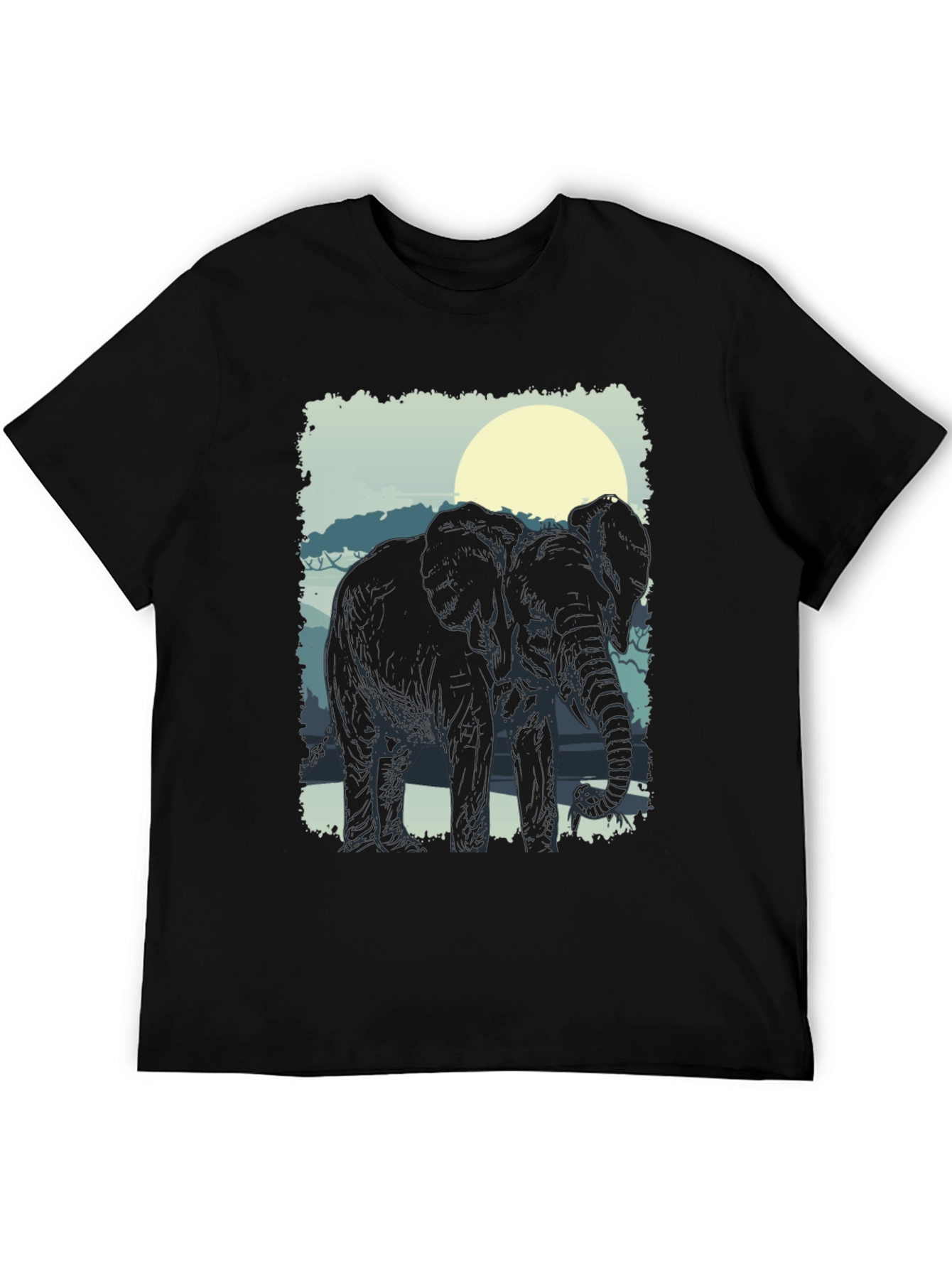 Elephant Silhouette Graphic Tee
