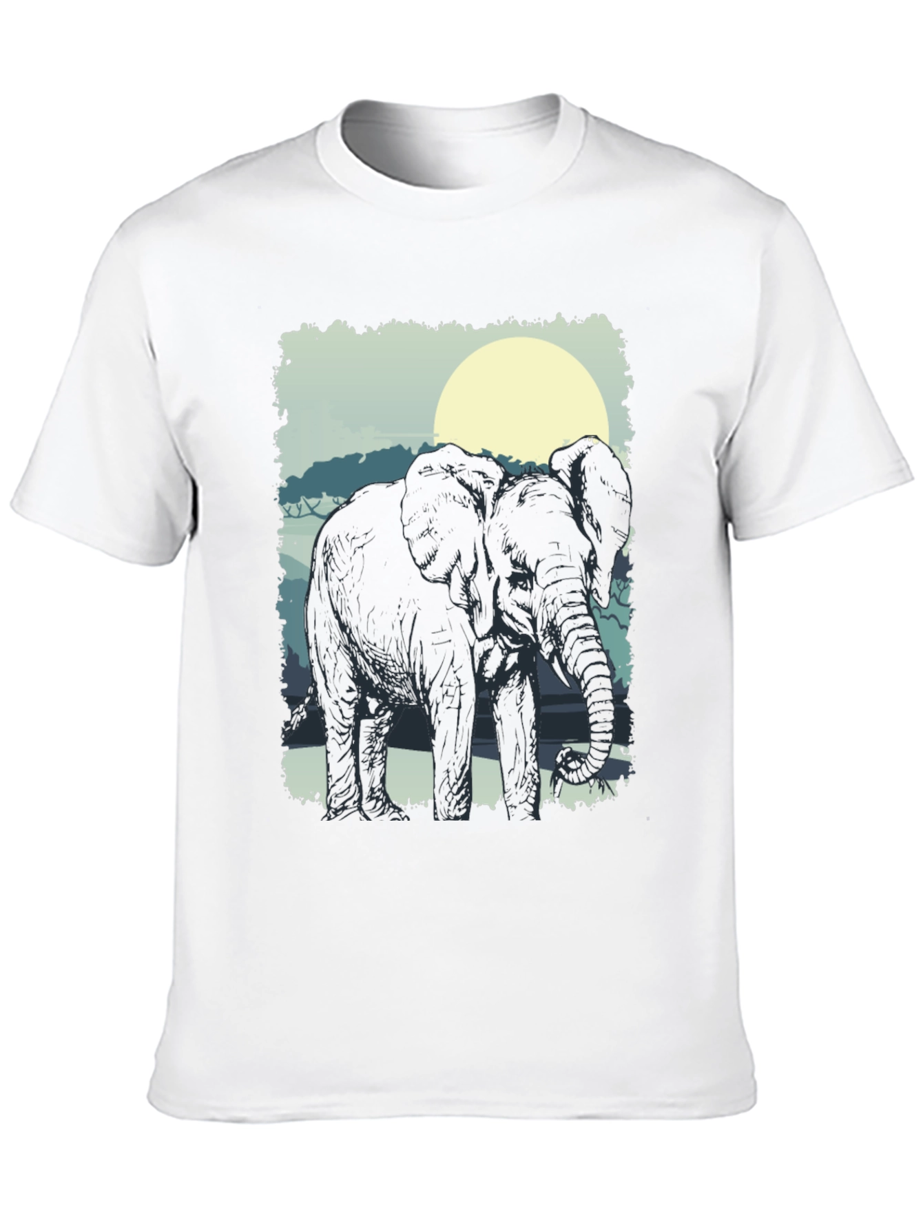 Elephant Silhouette Graphic Tee