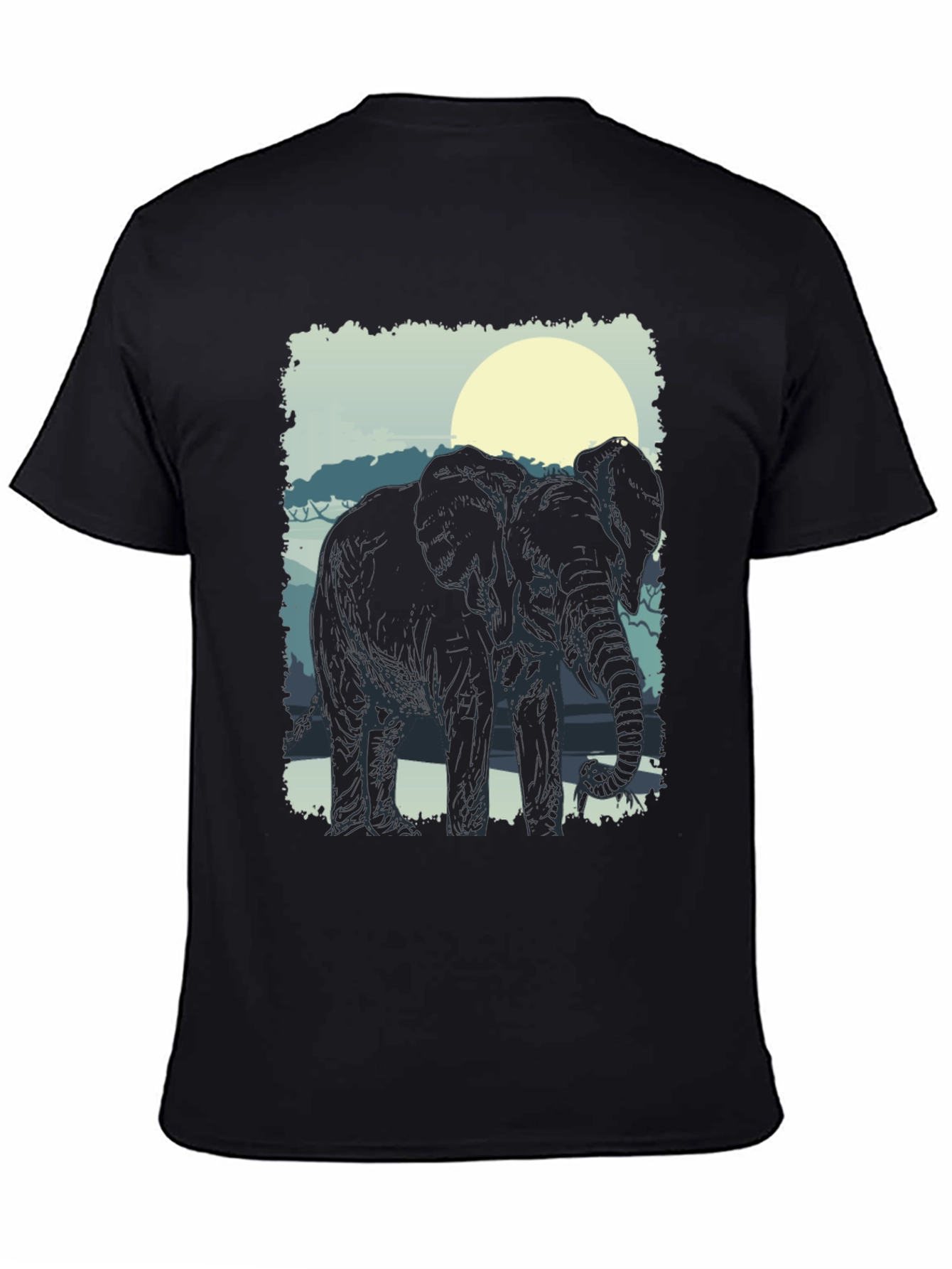 Elephant Silhouette Graphic Tee