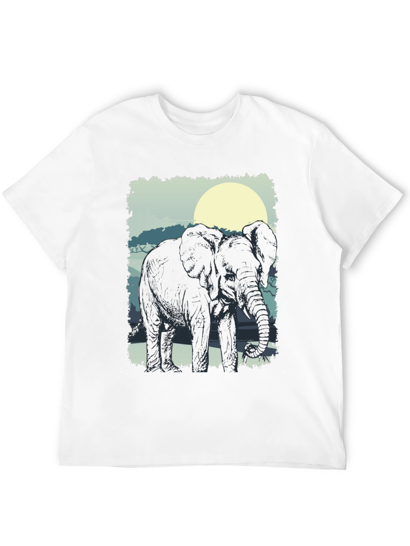 Elephant Silhouette Graphic Tee