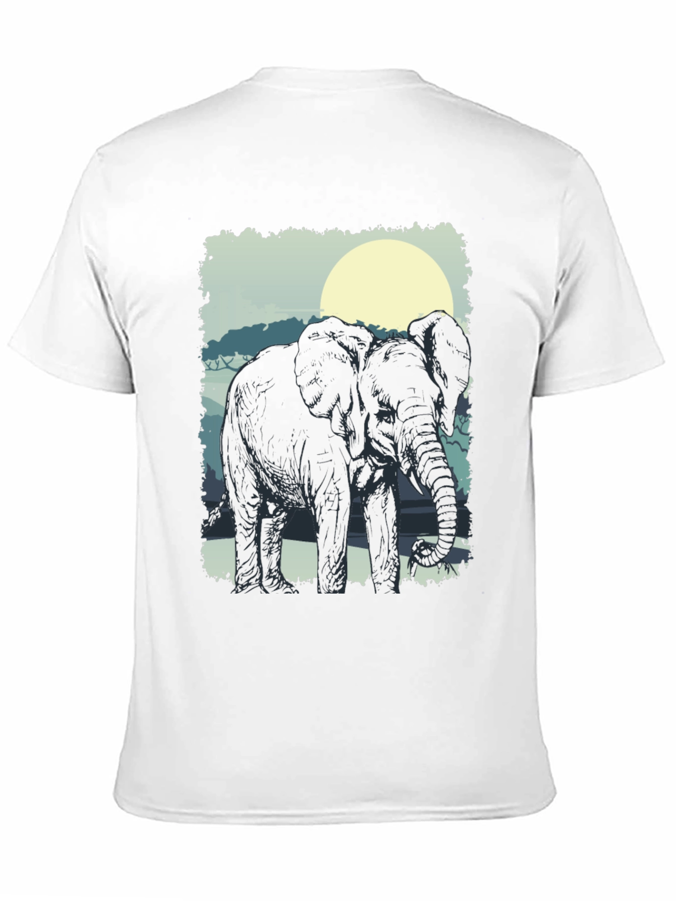 Elephant Silhouette Graphic Tee