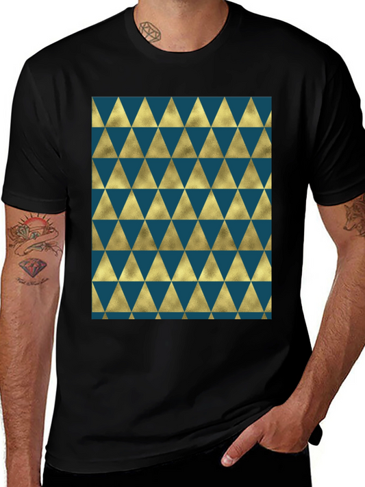 Geometric Triangle Pattern T-Shirt