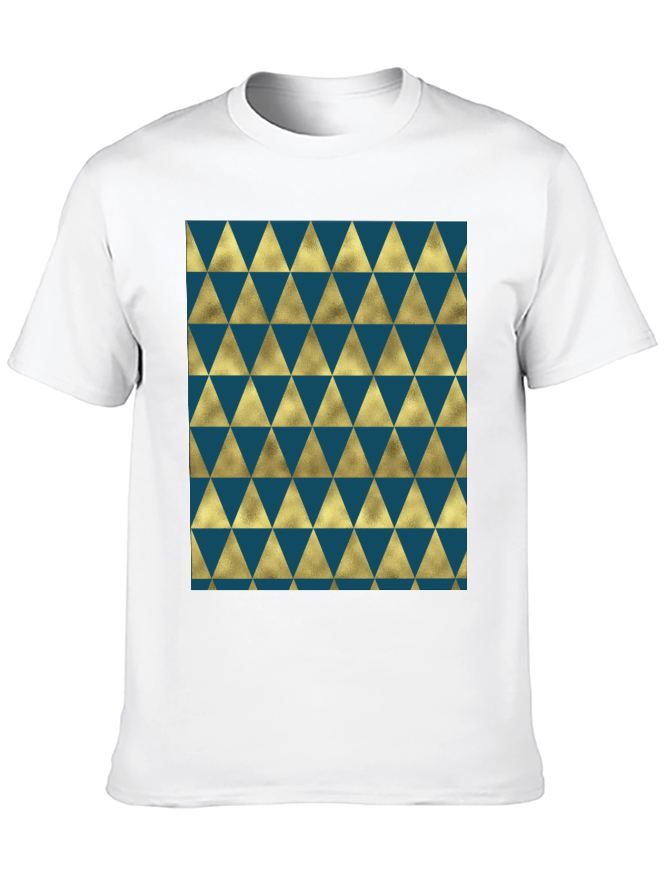 Geometric Triangle Pattern T-Shirt