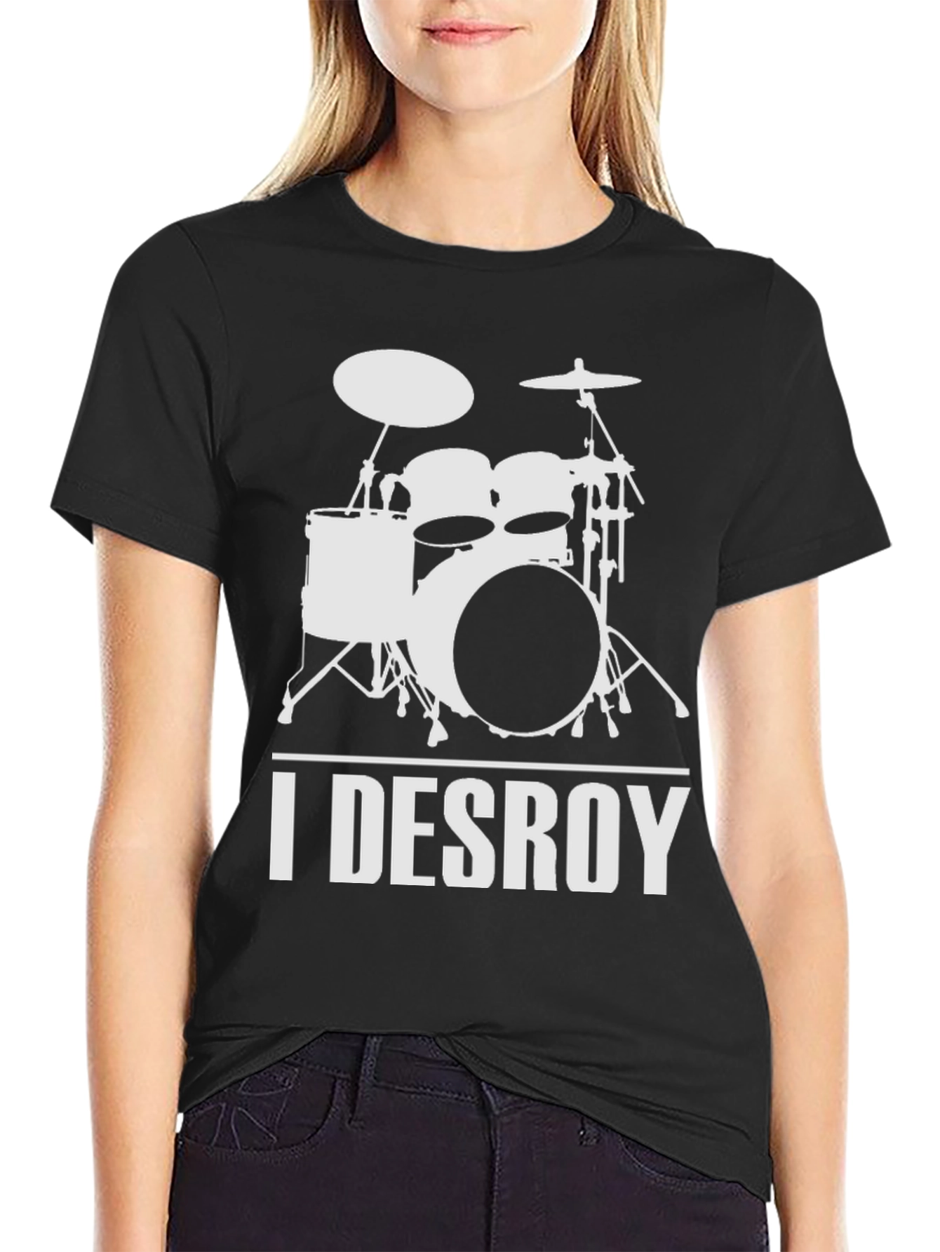 I DESROY Drummer T-Shirt - Rock Music Tee