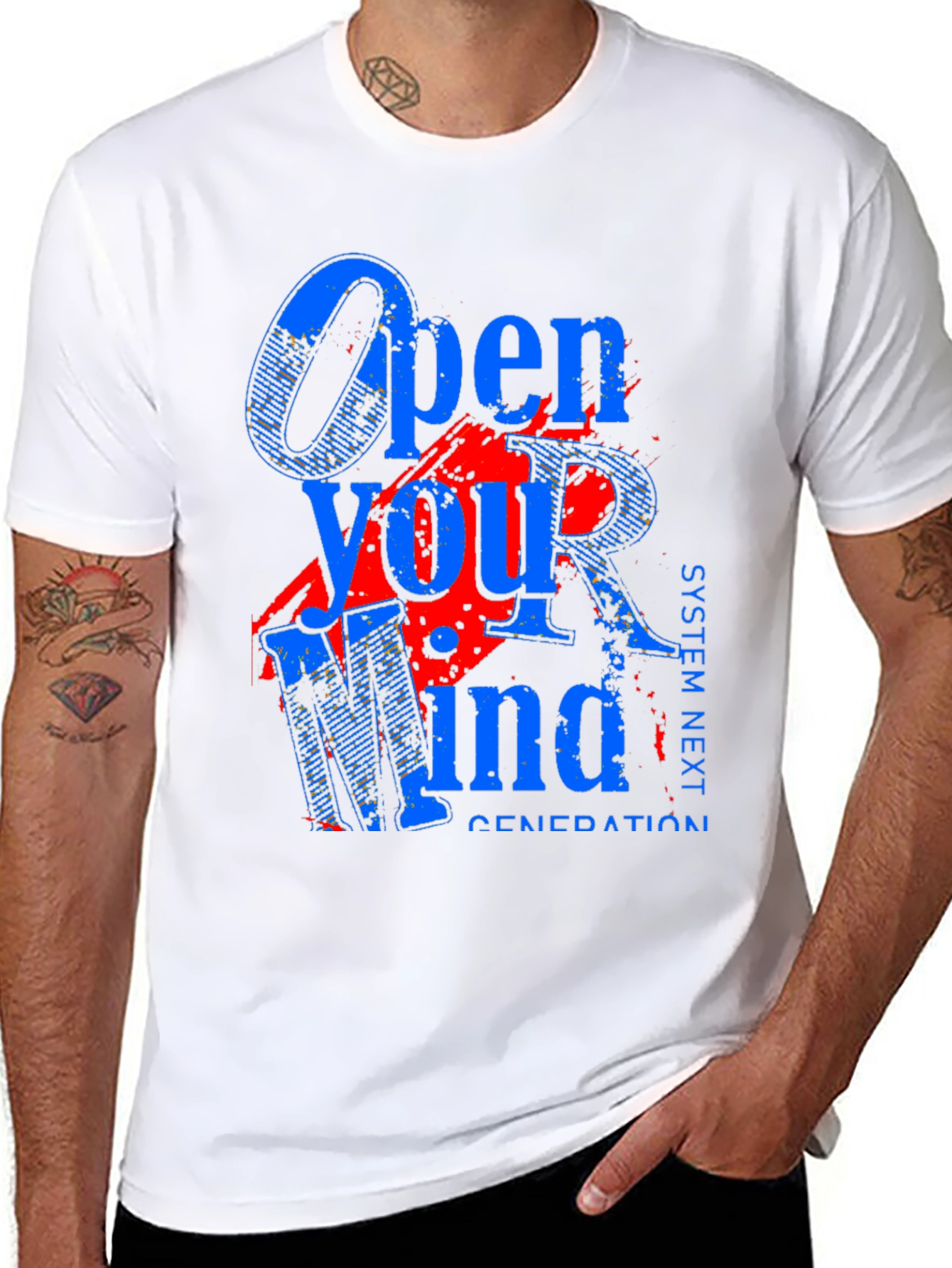 Open Your Mind Graphic Tee - Black