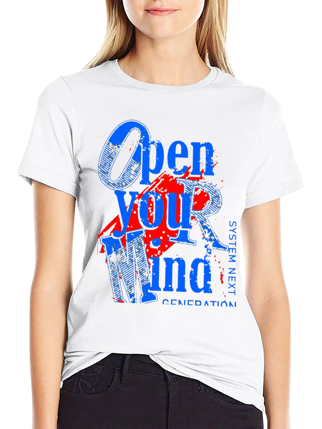 Open Your Mind Graphic Tee - Black