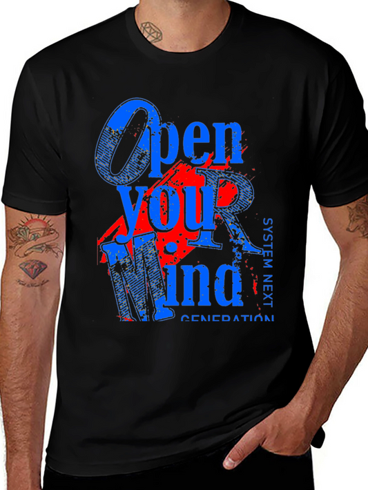Open Your Mind Graphic Tee - Black