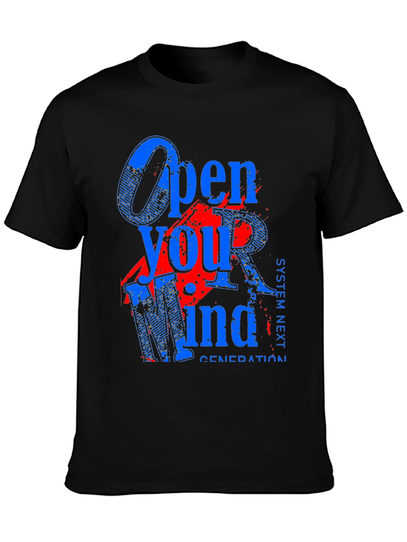 Open Your Mind Graphic Tee - Black