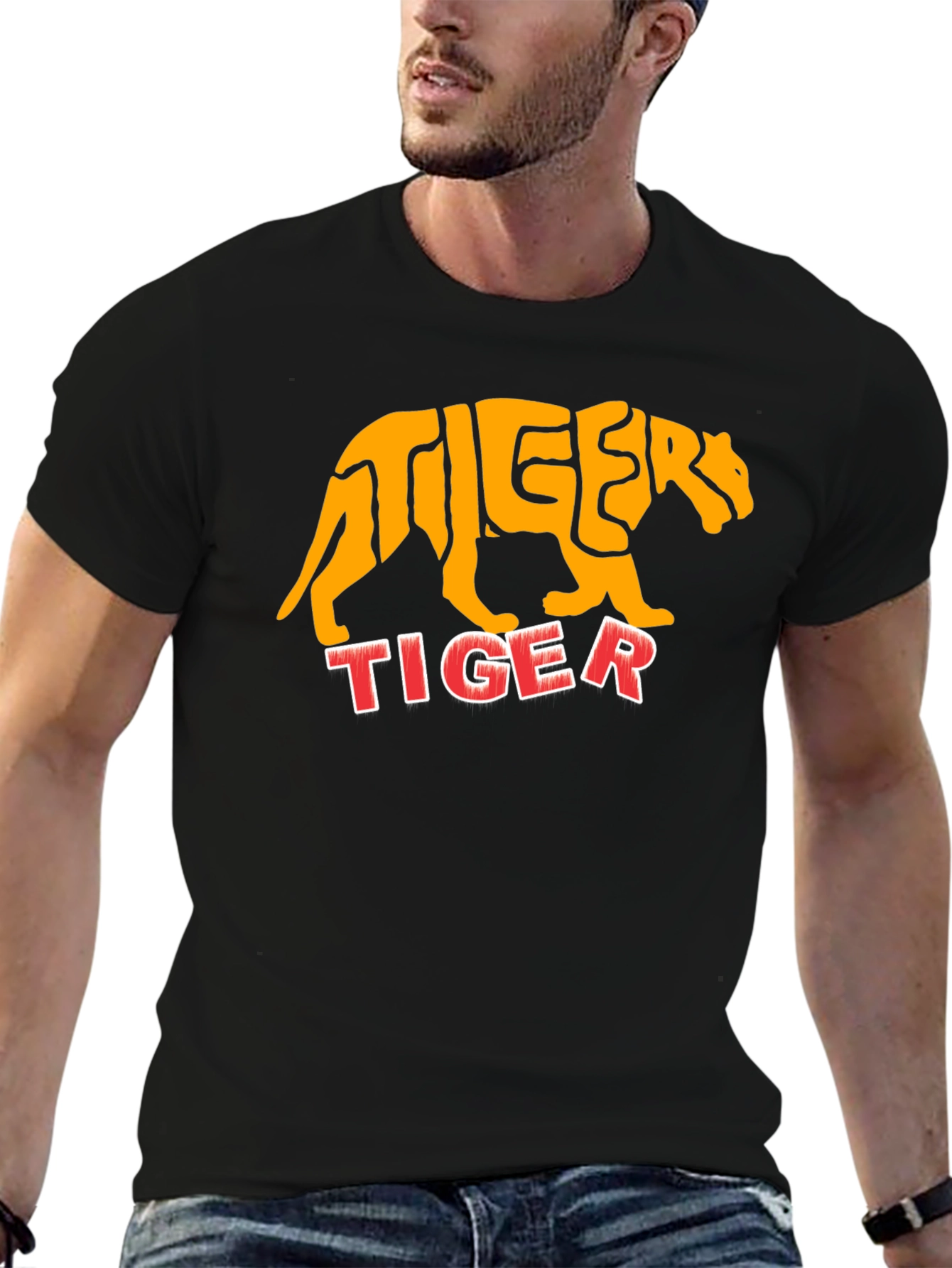Tiger Graphic Tee - Bold Animal Print T-Shirt