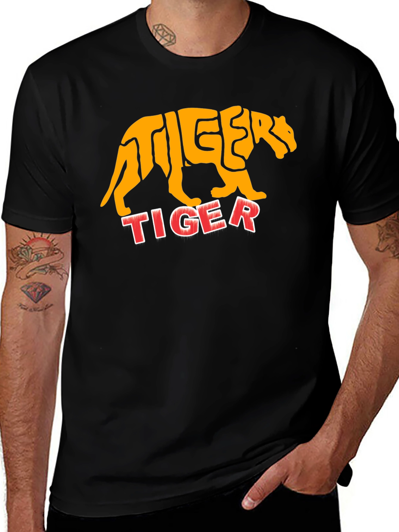 Tiger Graphic Tee - Bold Animal Print T-Shirt
