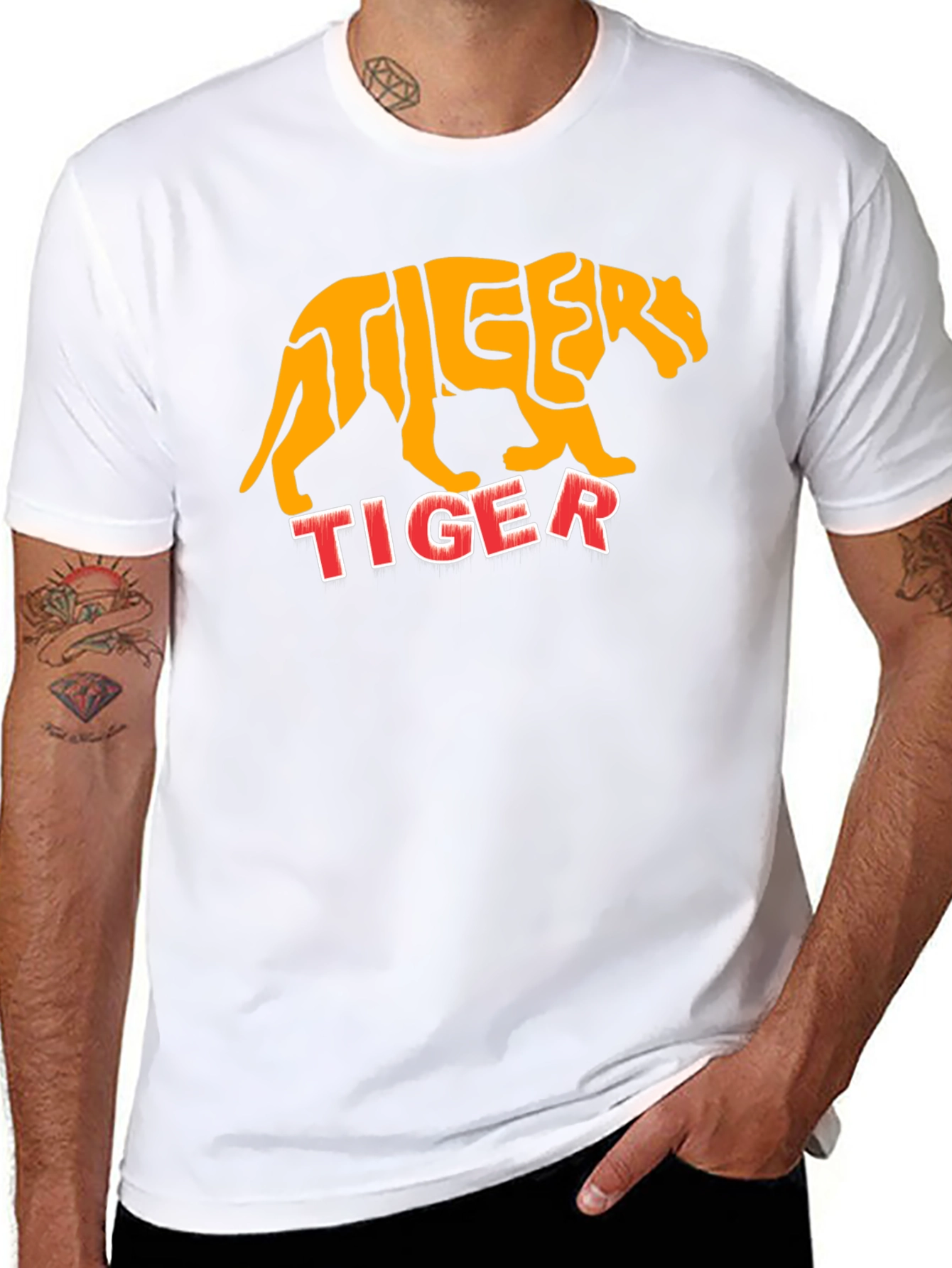Tiger Graphic Tee - Bold Animal Print T-Shirt