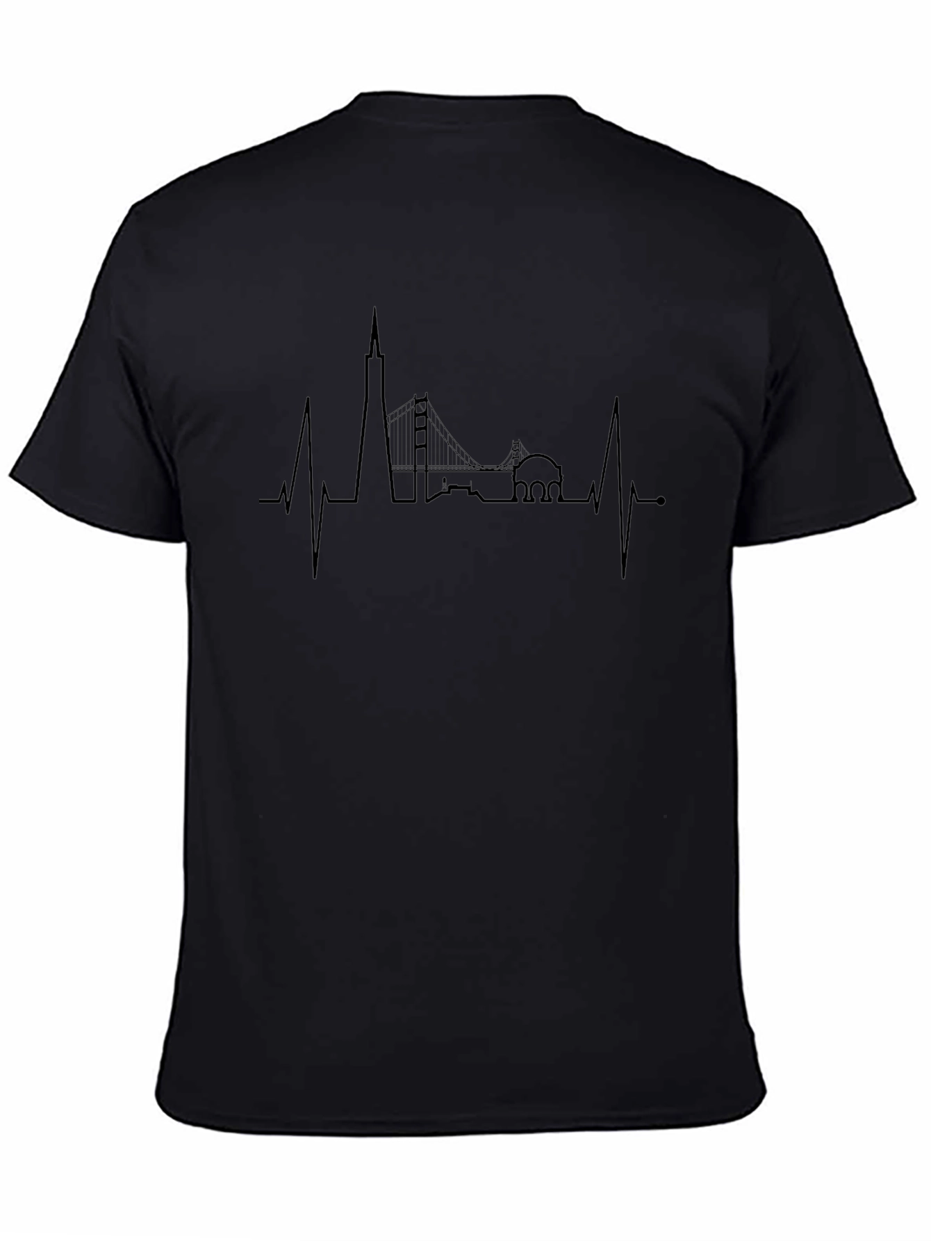 San Francisco Skyline Heartbeat T-Shirt