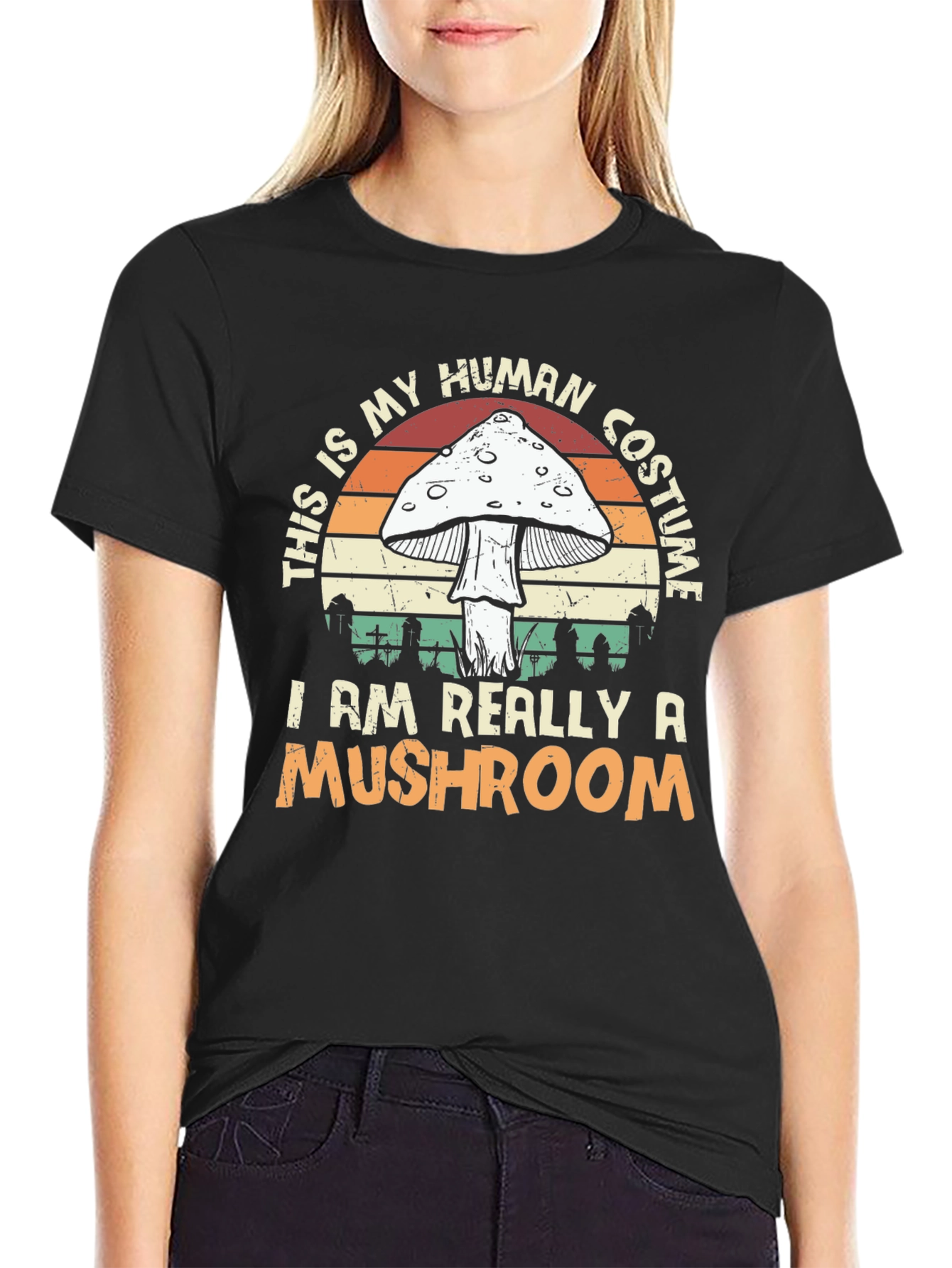 Mushroom Costume T-Shirt - Halloween Apparel