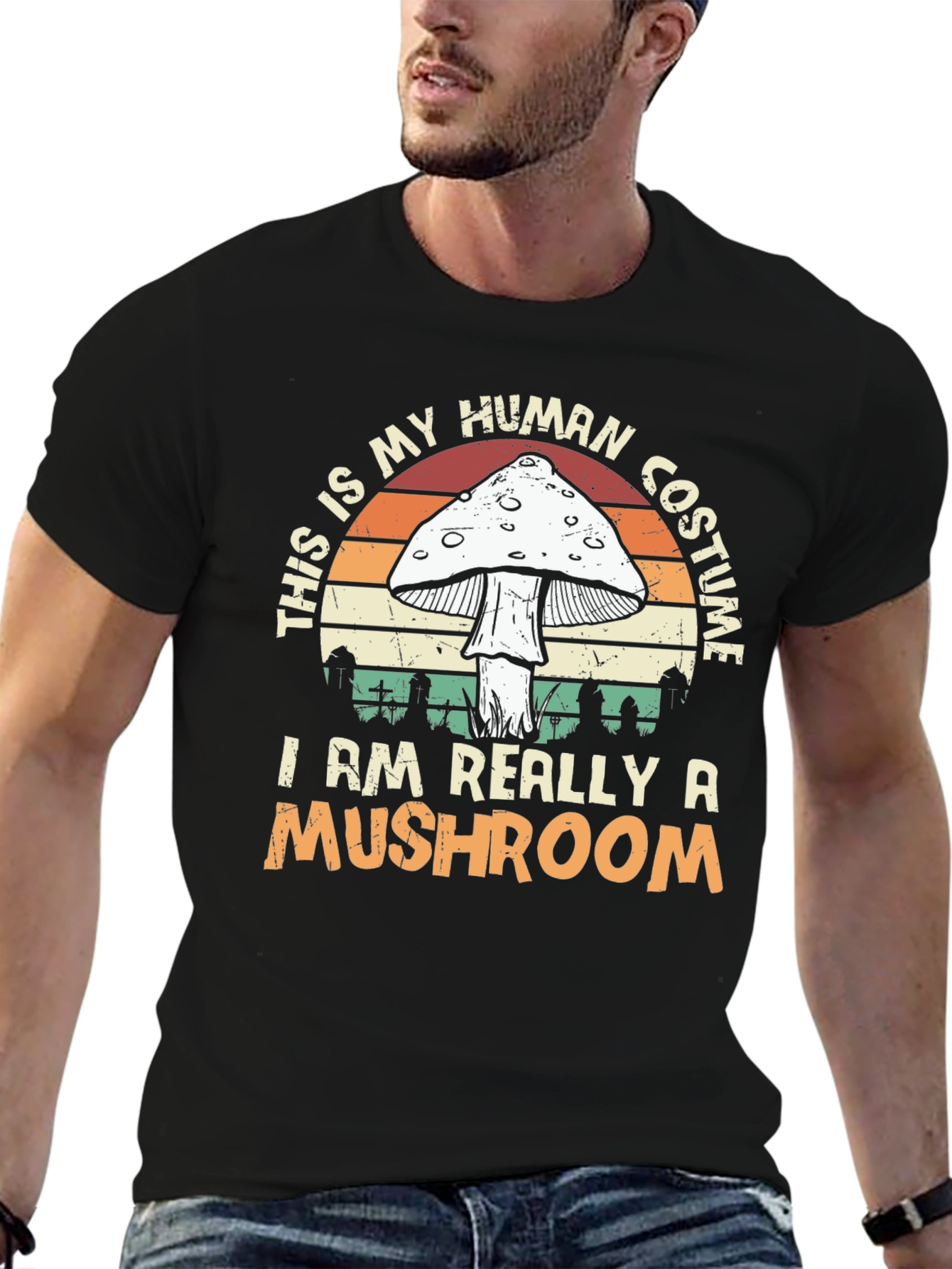 Mushroom Costume T-Shirt - Halloween Apparel