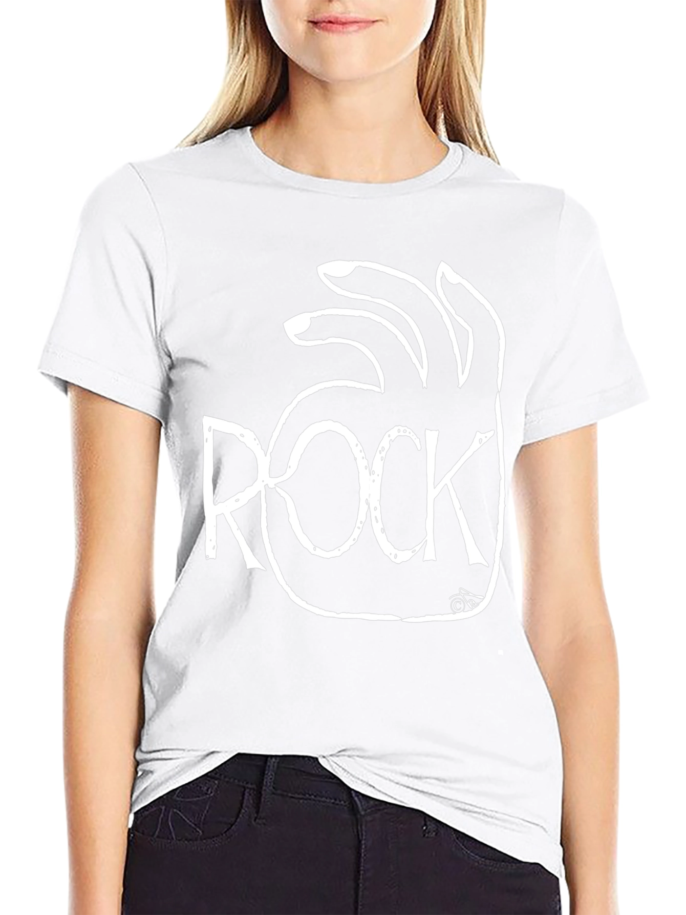 Rock On! Black Graphic Tee