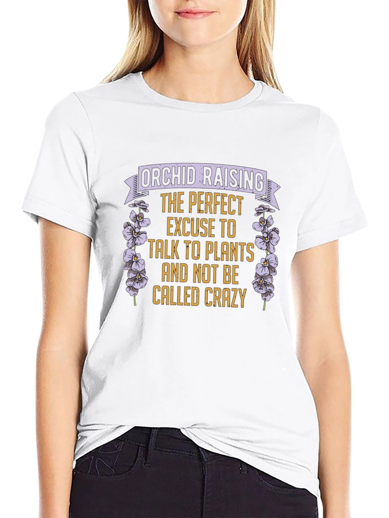 Orchid Raising Plant Lover Graphic Tee