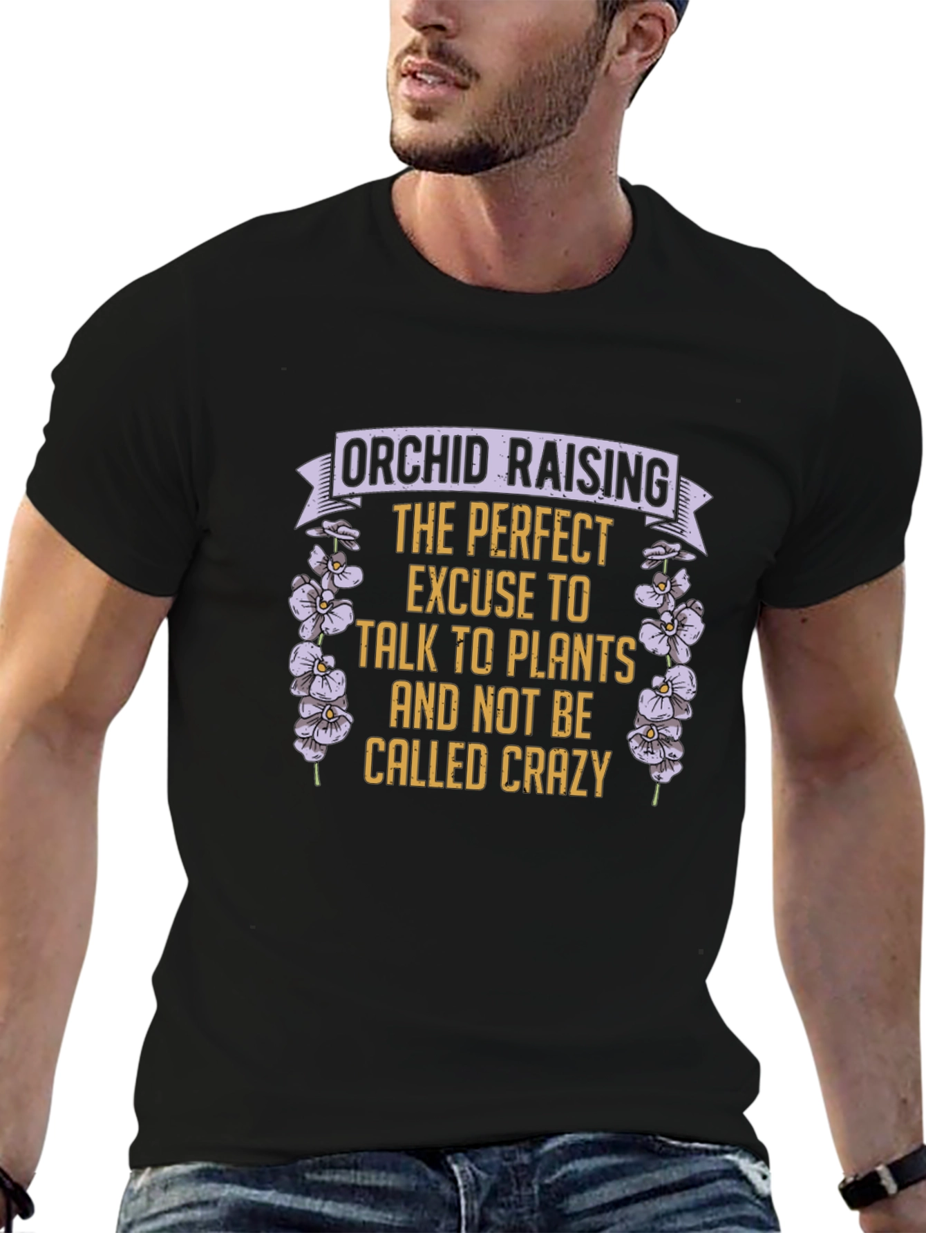 Orchid Raising Plant Lover Graphic Tee