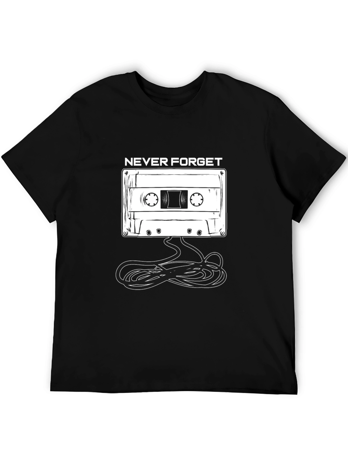 Retro Never Forget Cassette Tape T-Shirt