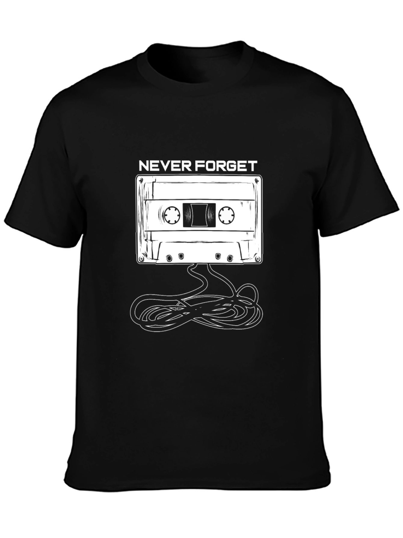 Retro Never Forget Cassette Tape T-Shirt