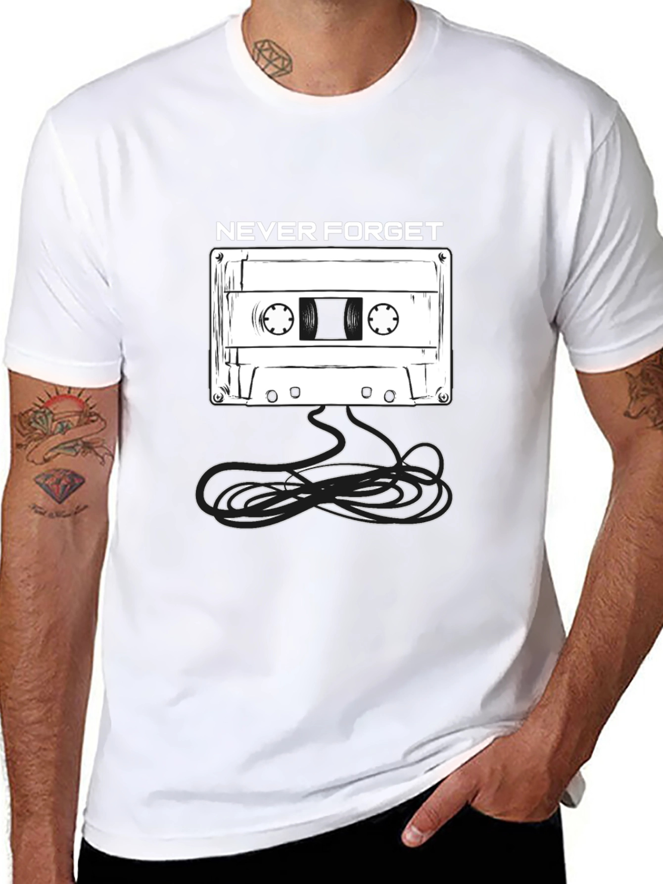 Retro Never Forget Cassette Tape T-Shirt