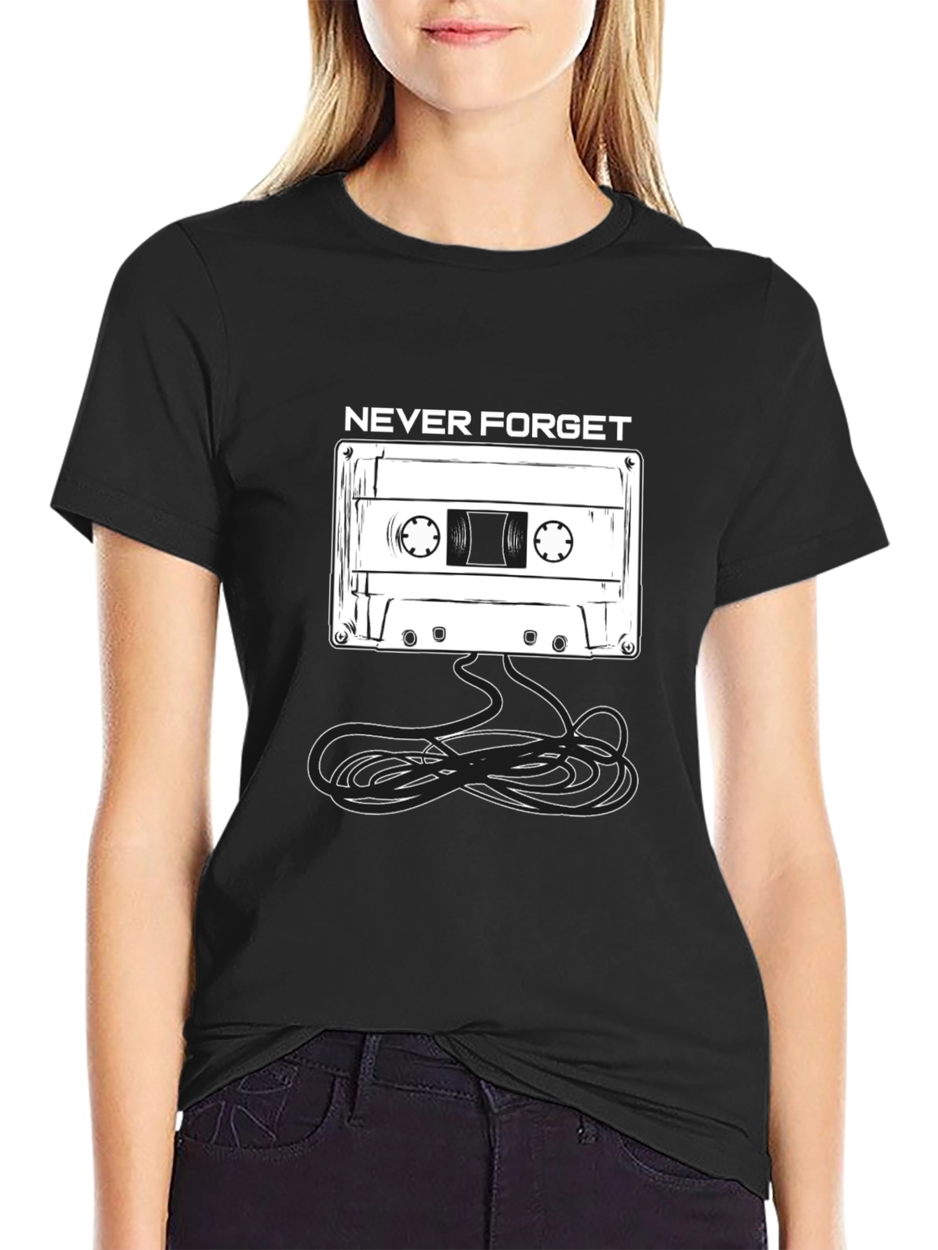 Retro Never Forget Cassette Tape T-Shirt