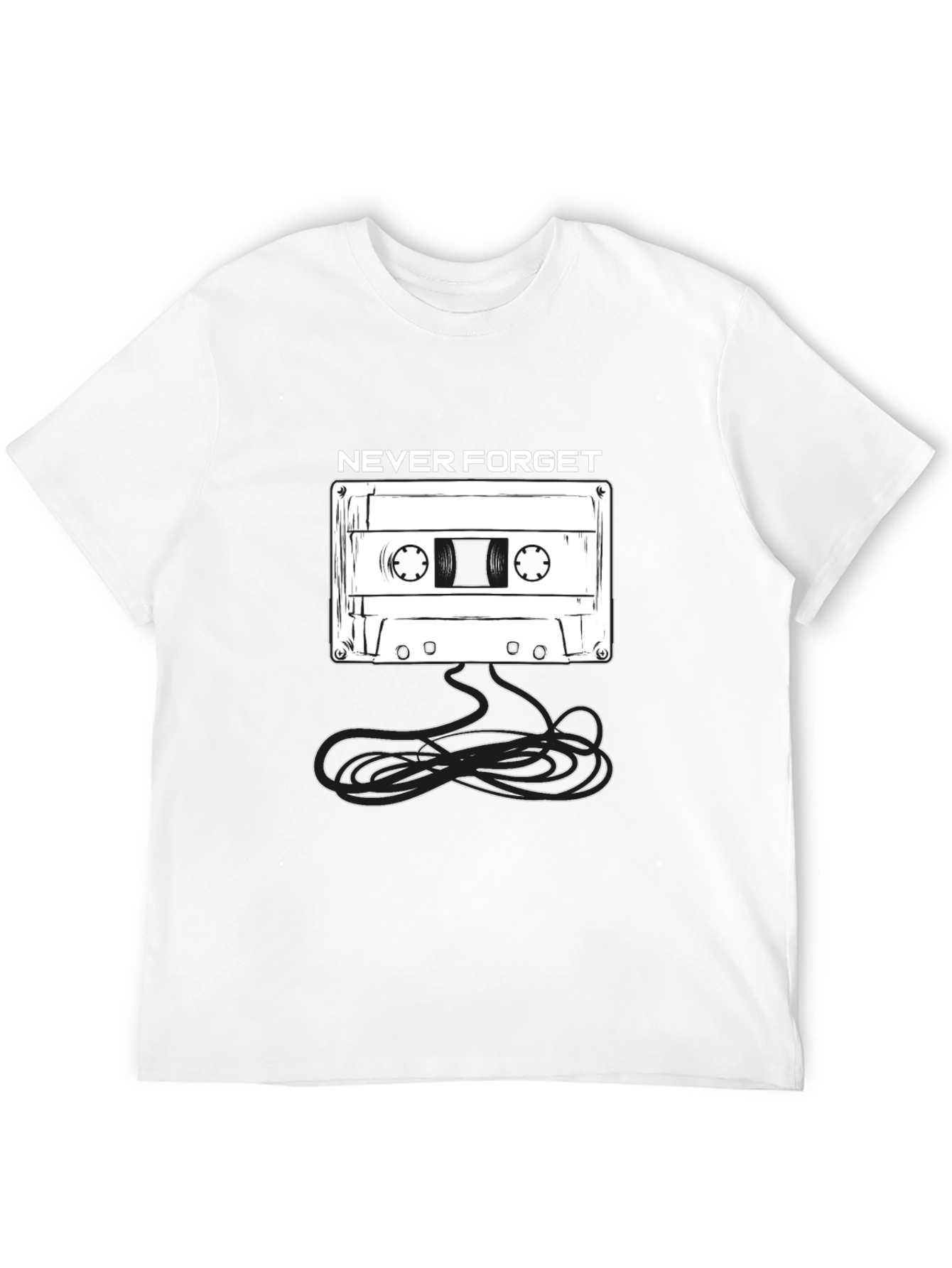 Retro Never Forget Cassette Tape T-Shirt