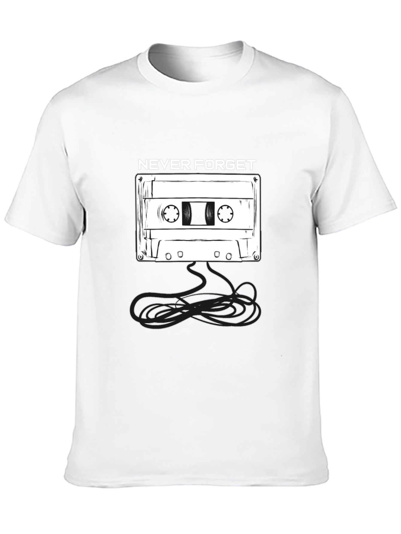 Retro Never Forget Cassette Tape T-Shirt