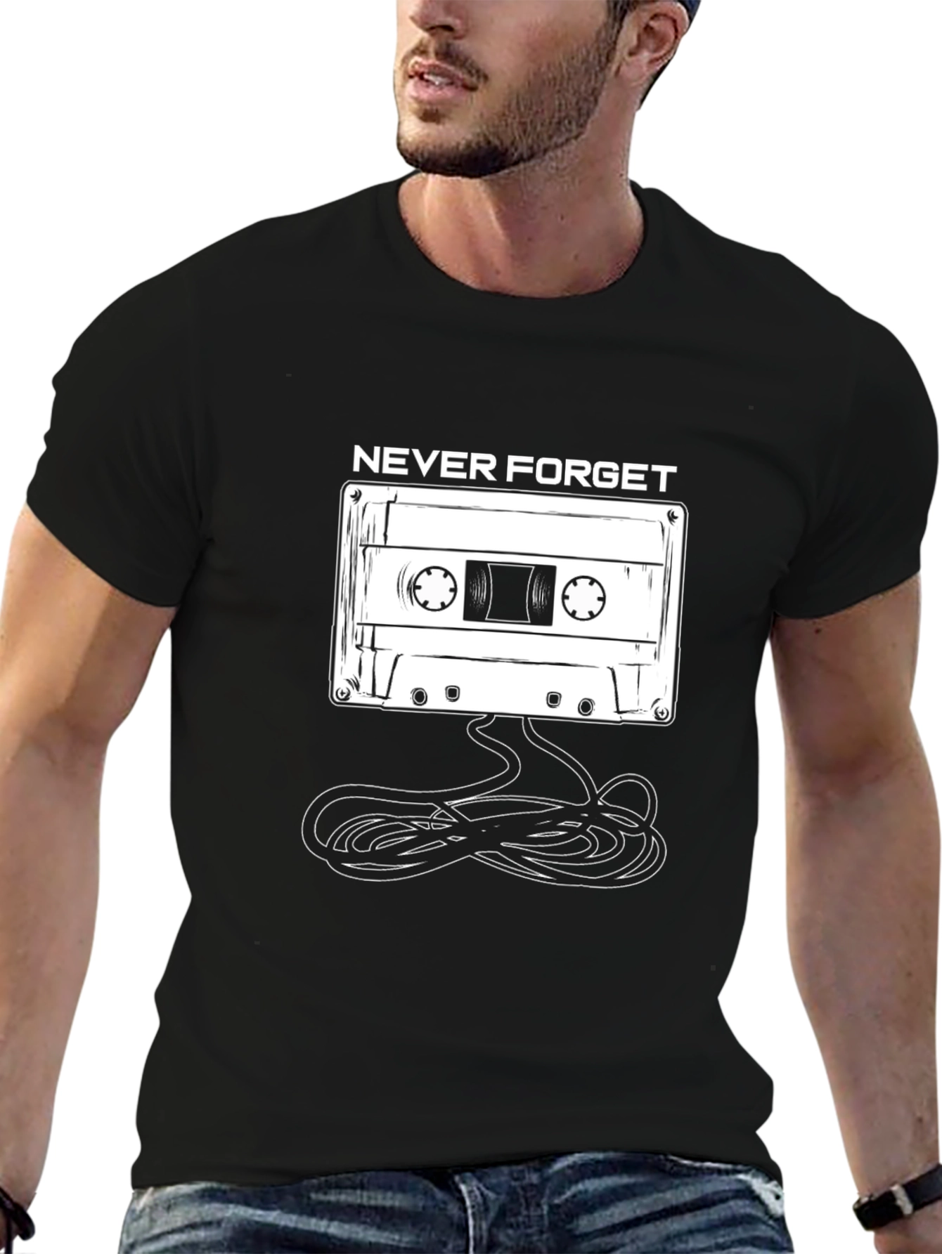 Retro Never Forget Cassette Tape T-Shirt