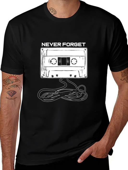 Retro Never Forget Cassette Tape T-Shirt