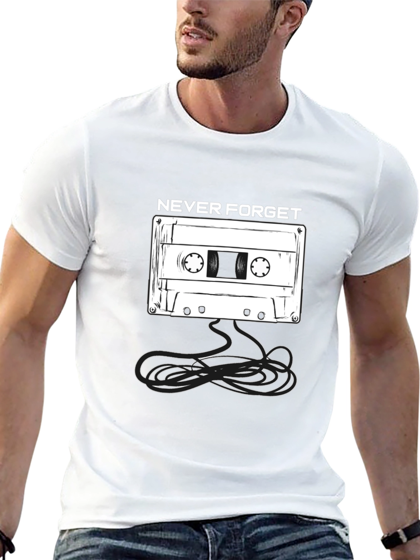 Retro Never Forget Cassette Tape T-Shirt