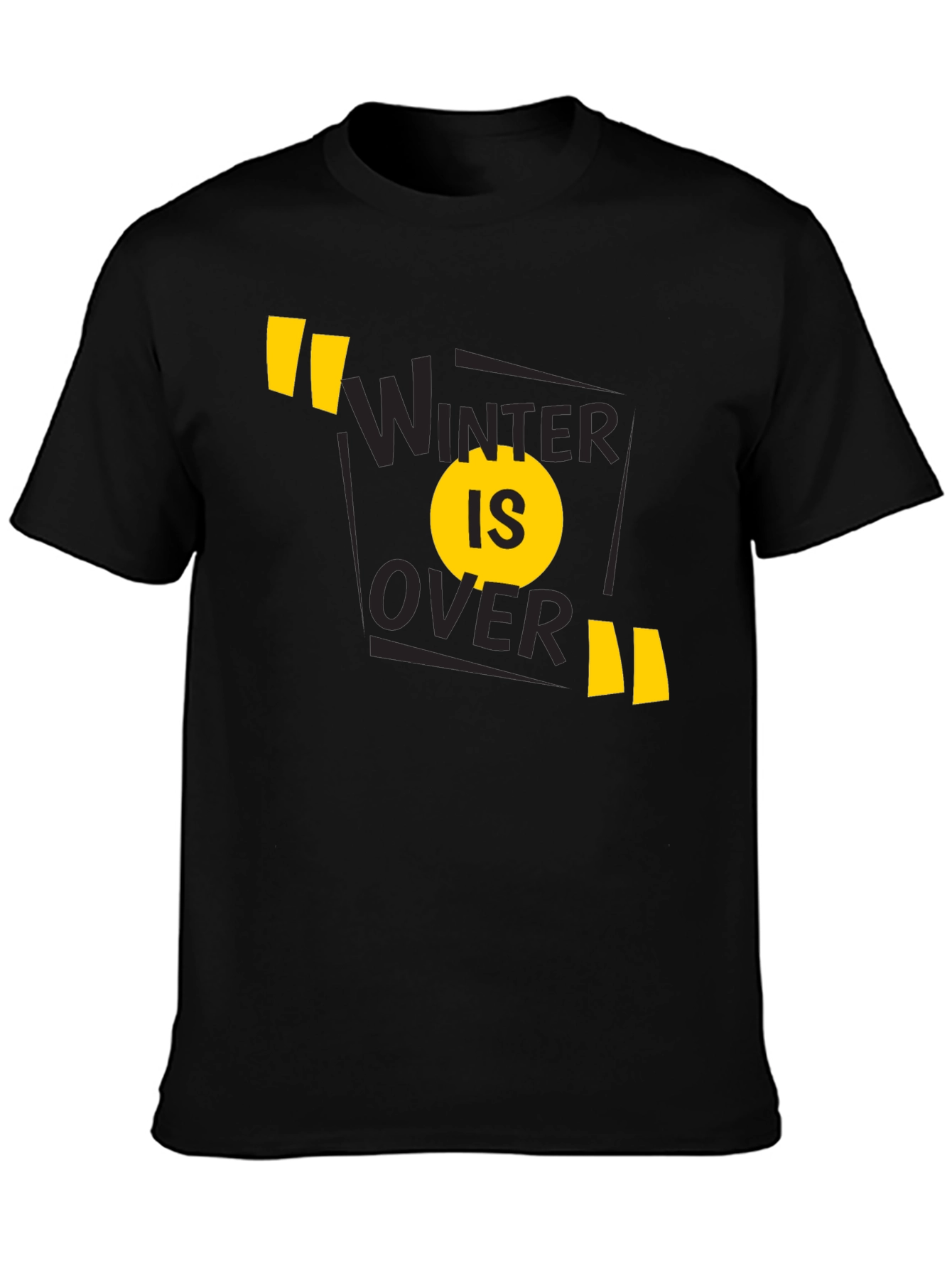 Winter is Over Graphic Tee - Black