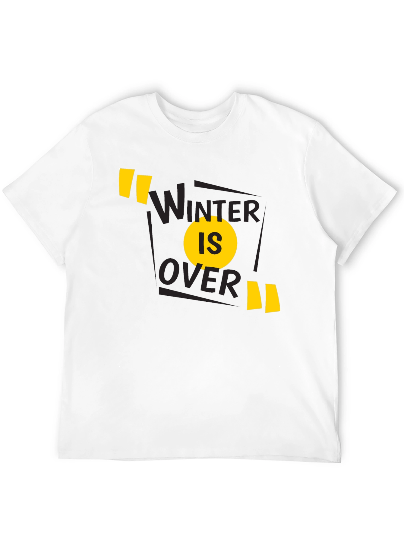 Winter is Over Graphic Tee - Black