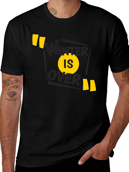 Winter is Over Graphic Tee - Black