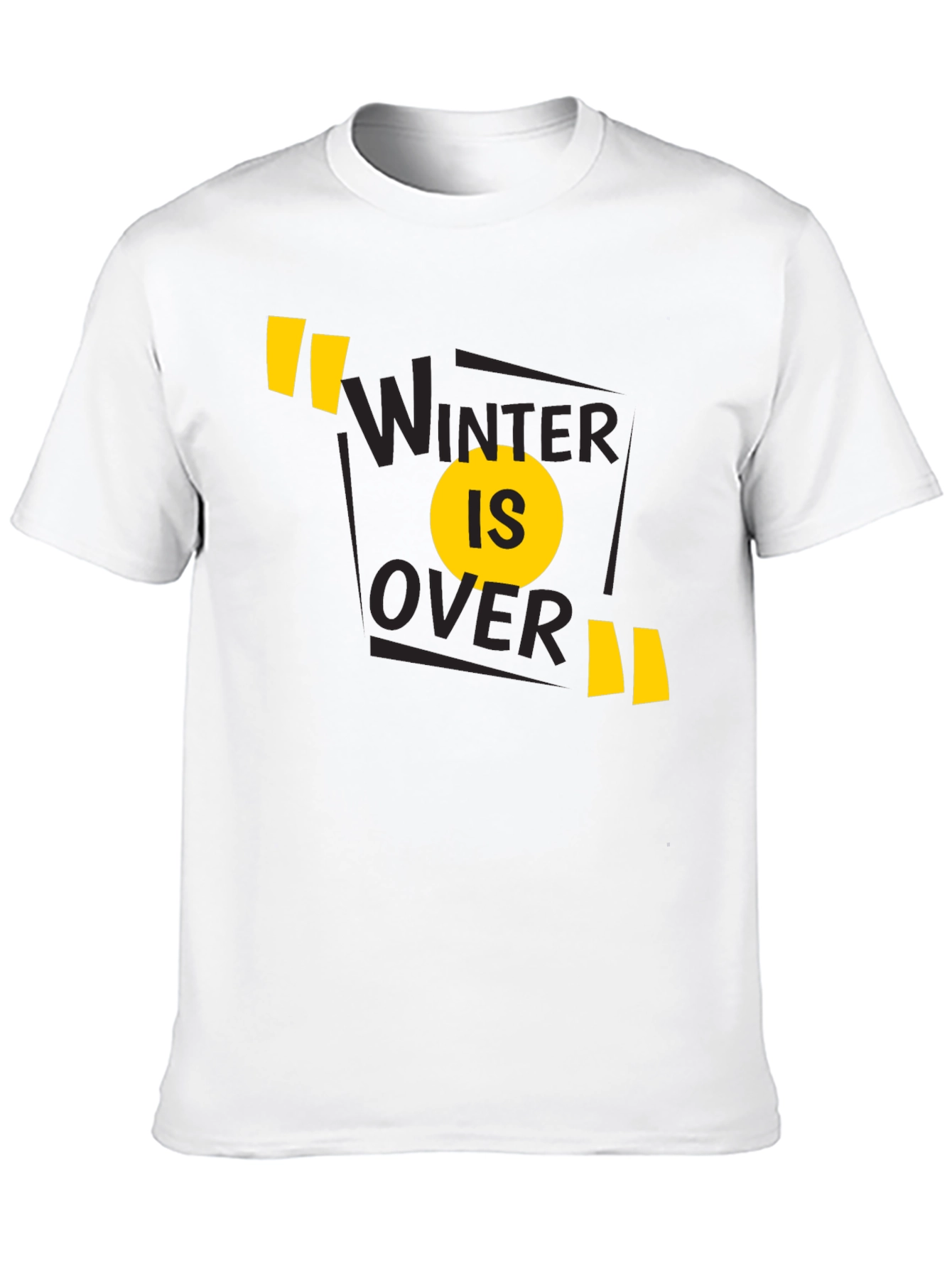 Winter is Over Graphic Tee - Black