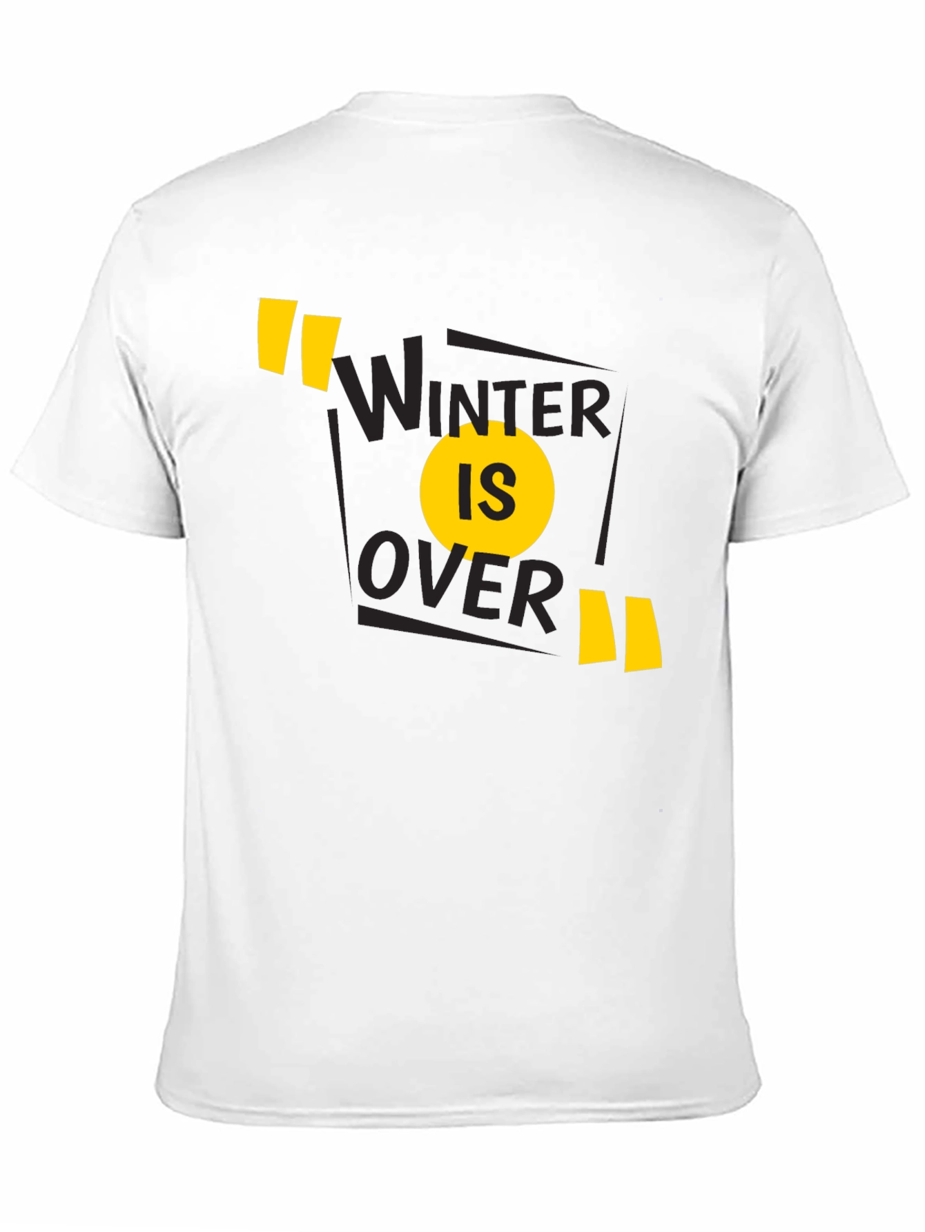 Winter is Over Graphic Tee - Black