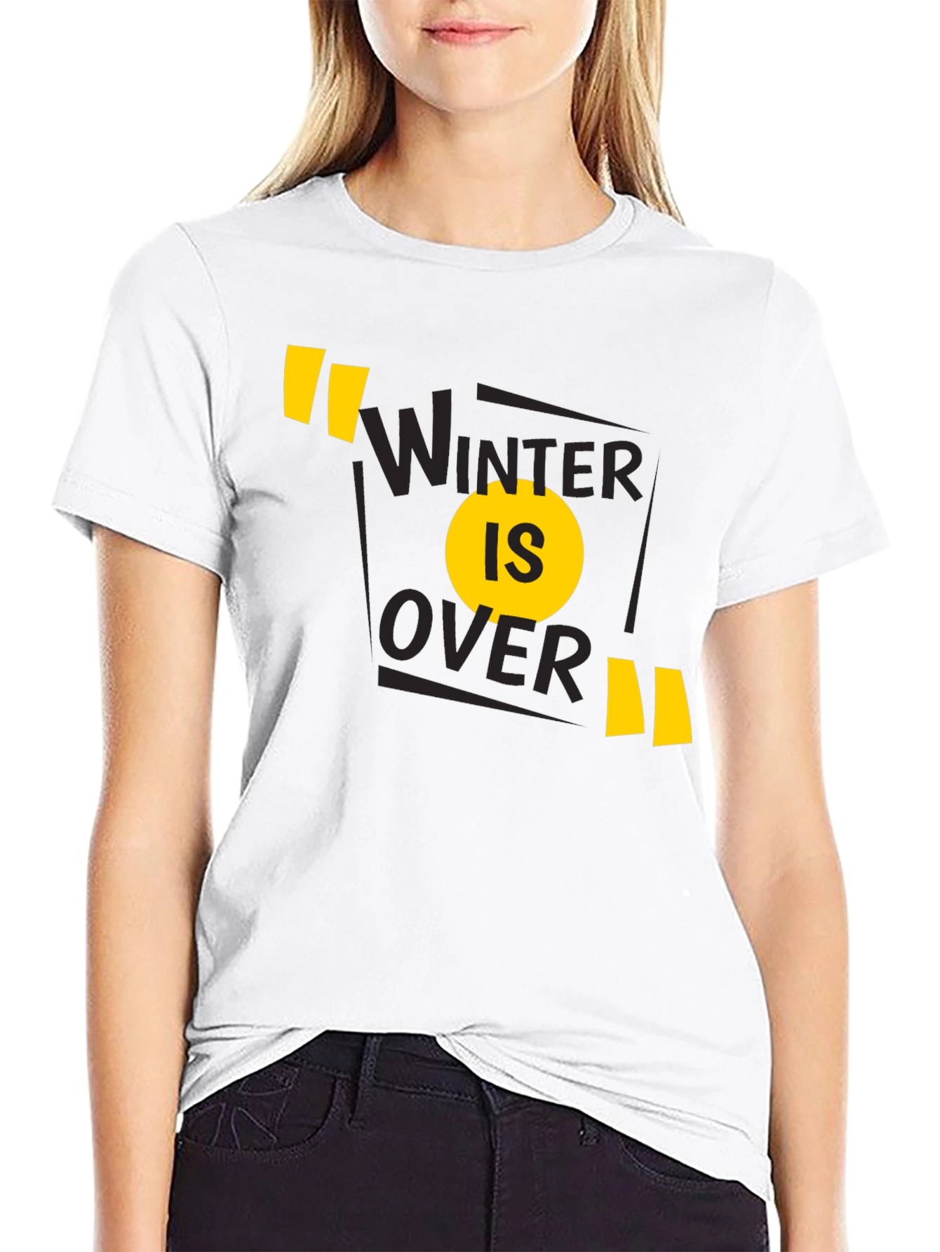 Winter is Over Graphic Tee - Black