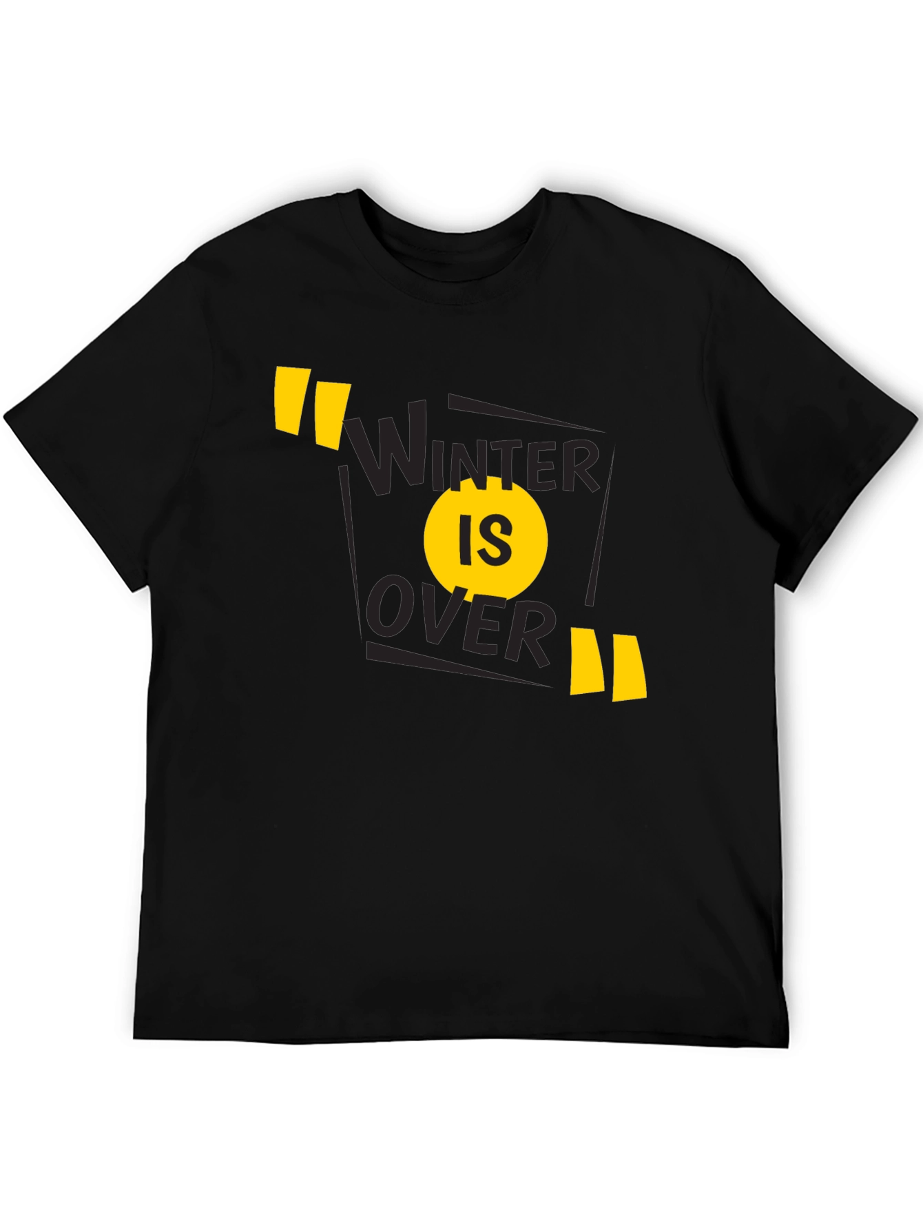 Winter is Over Graphic Tee - Black