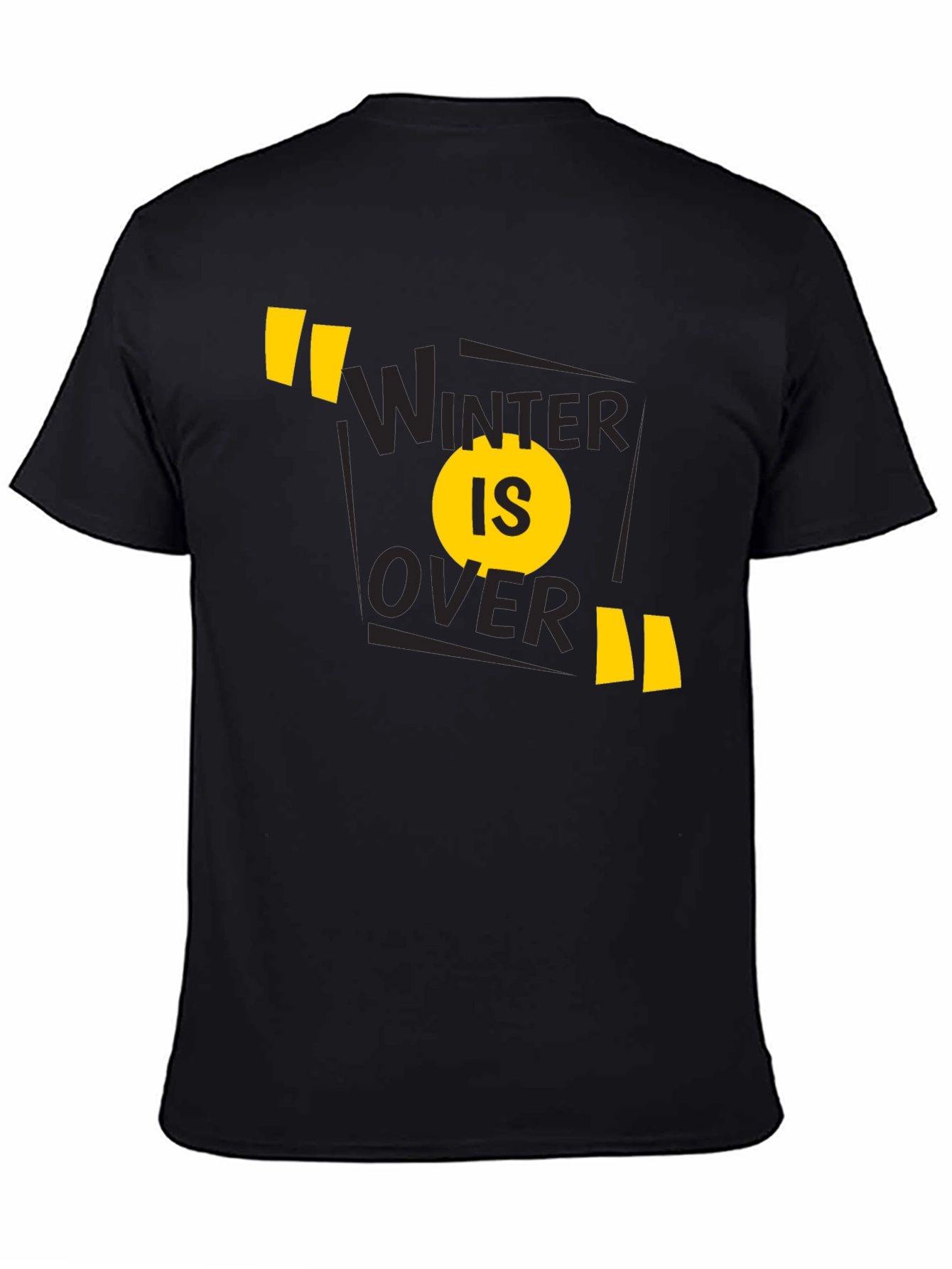 Winter is Over Graphic Tee - Black