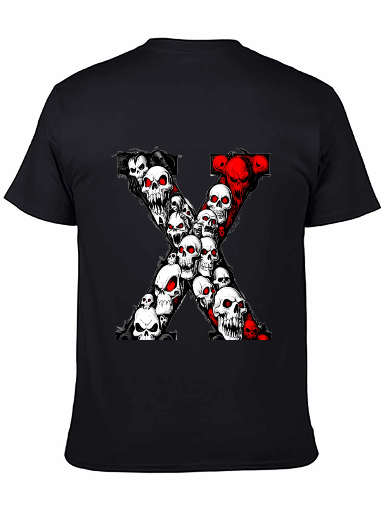 Skull X T-Shirt - Gothic Death Tee