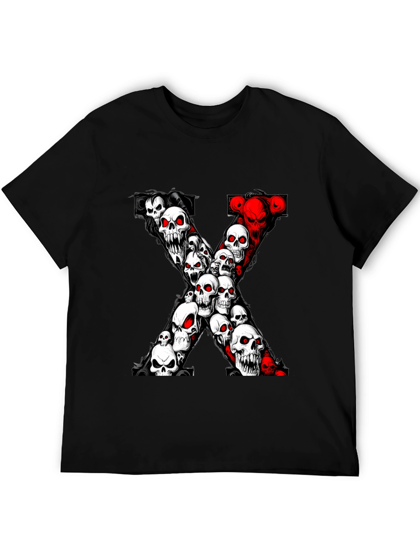 Skull X T-Shirt - Gothic Death Tee