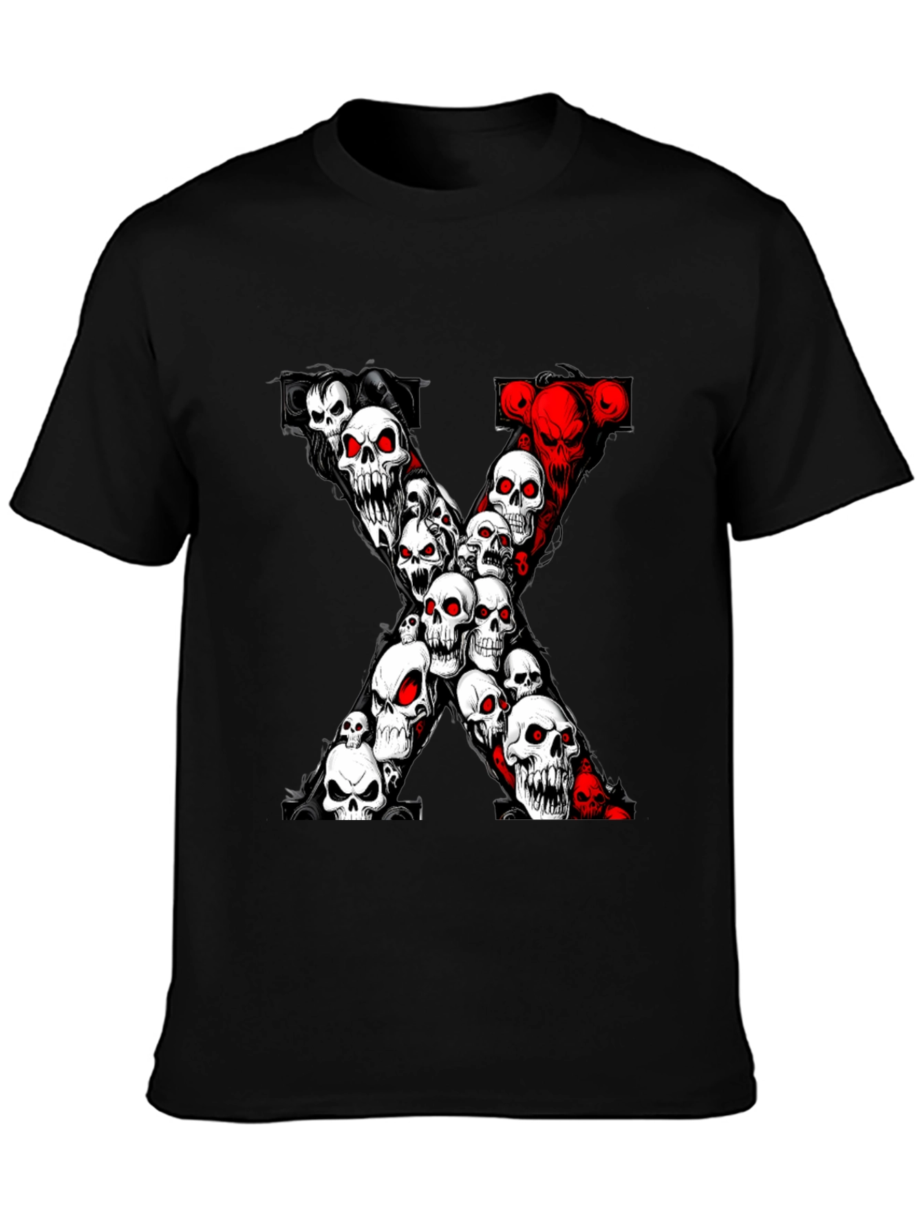 Skull X T-Shirt - Gothic Death Tee