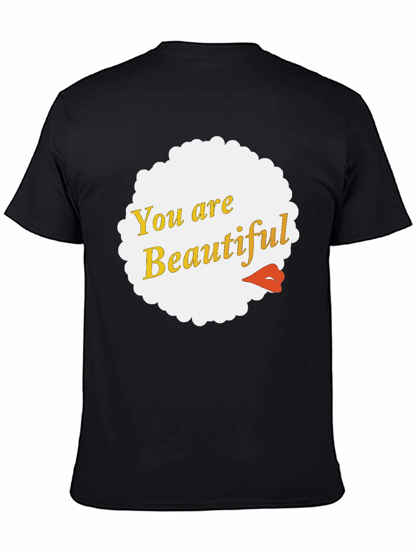You Are Beautiful Graphic Tee - Black