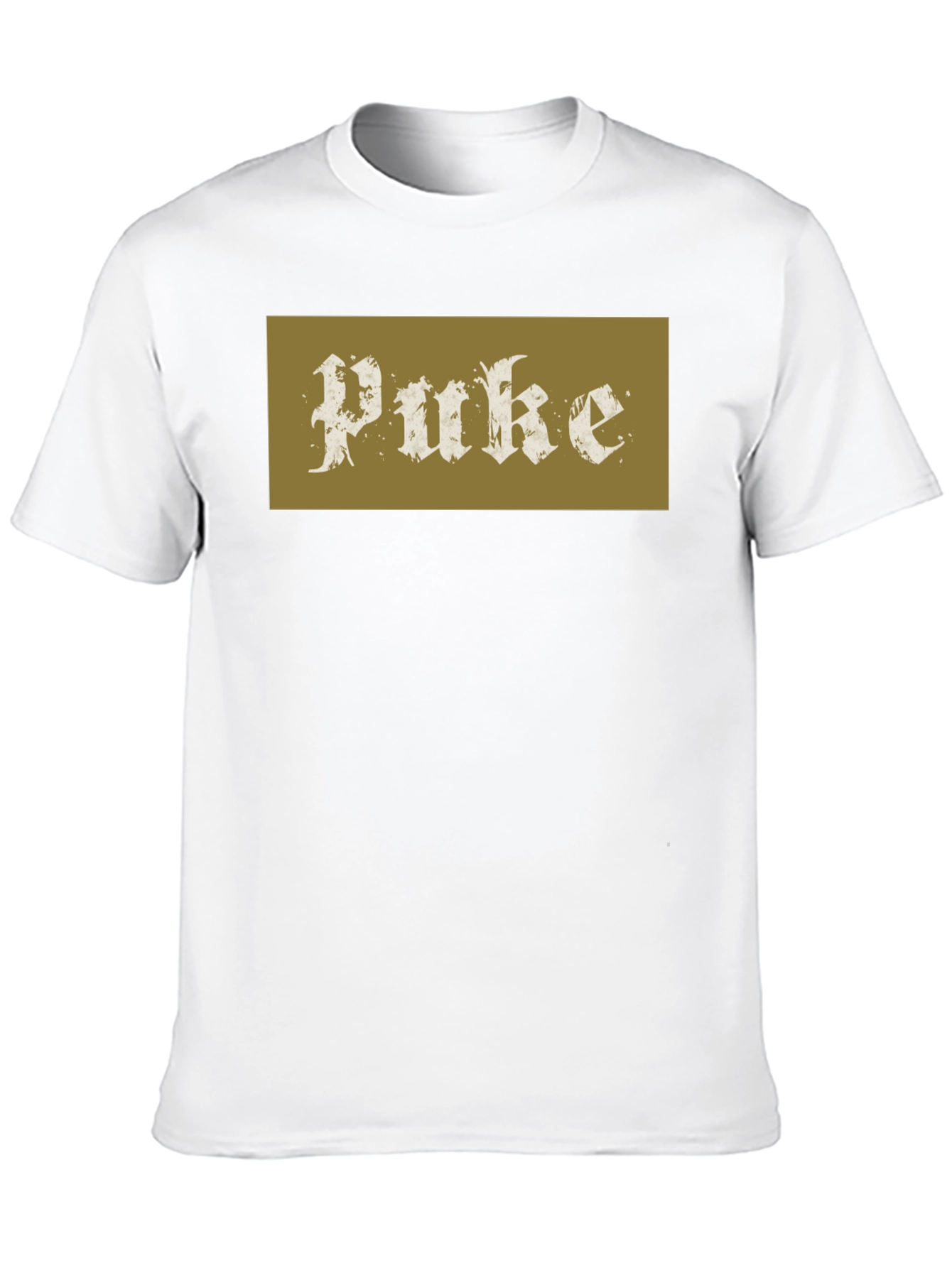 Puke Graphic Black Cotton Tee - Edgy Streetwear