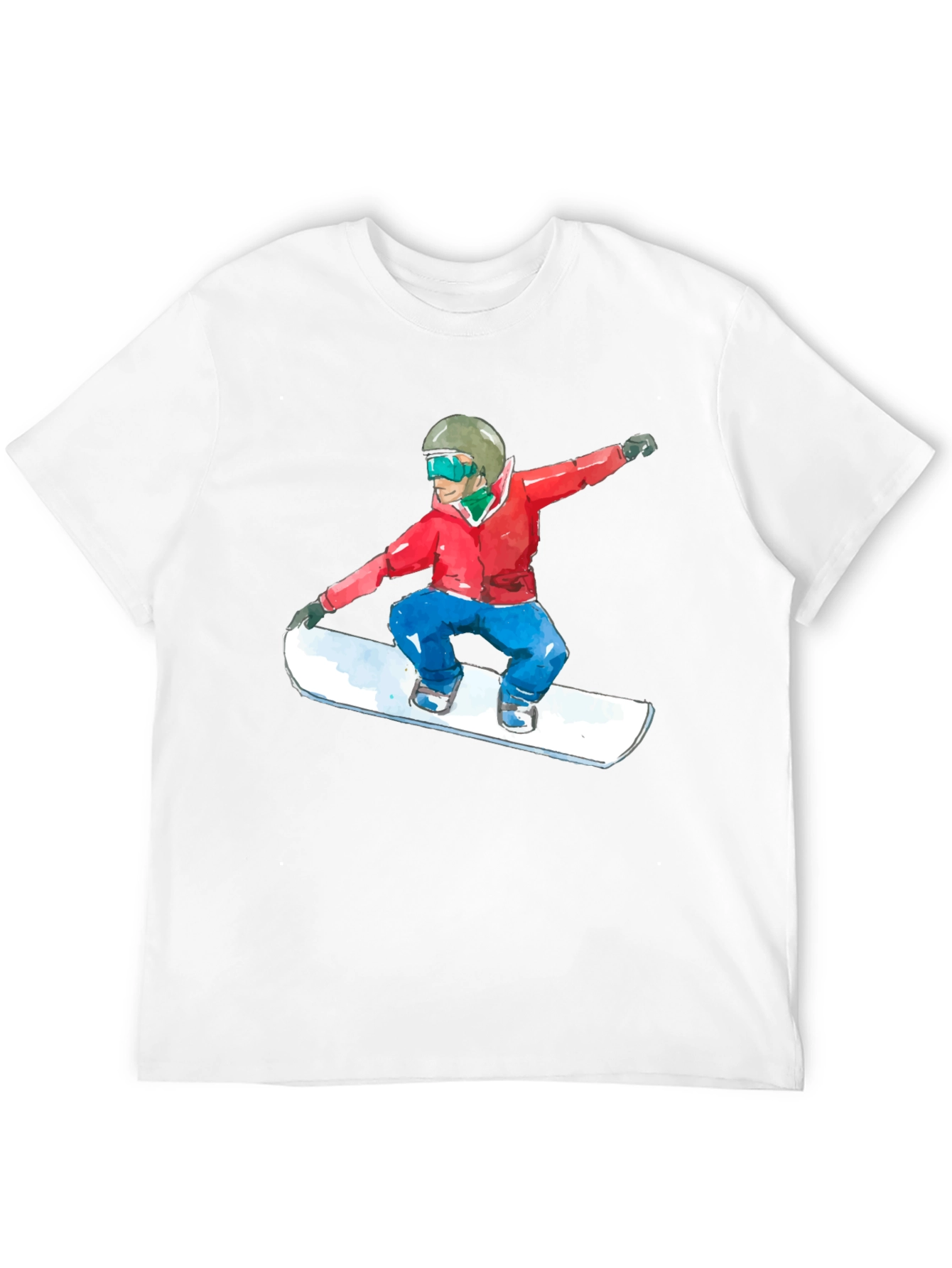 Snowboarder Graphic Black T-Shirt
