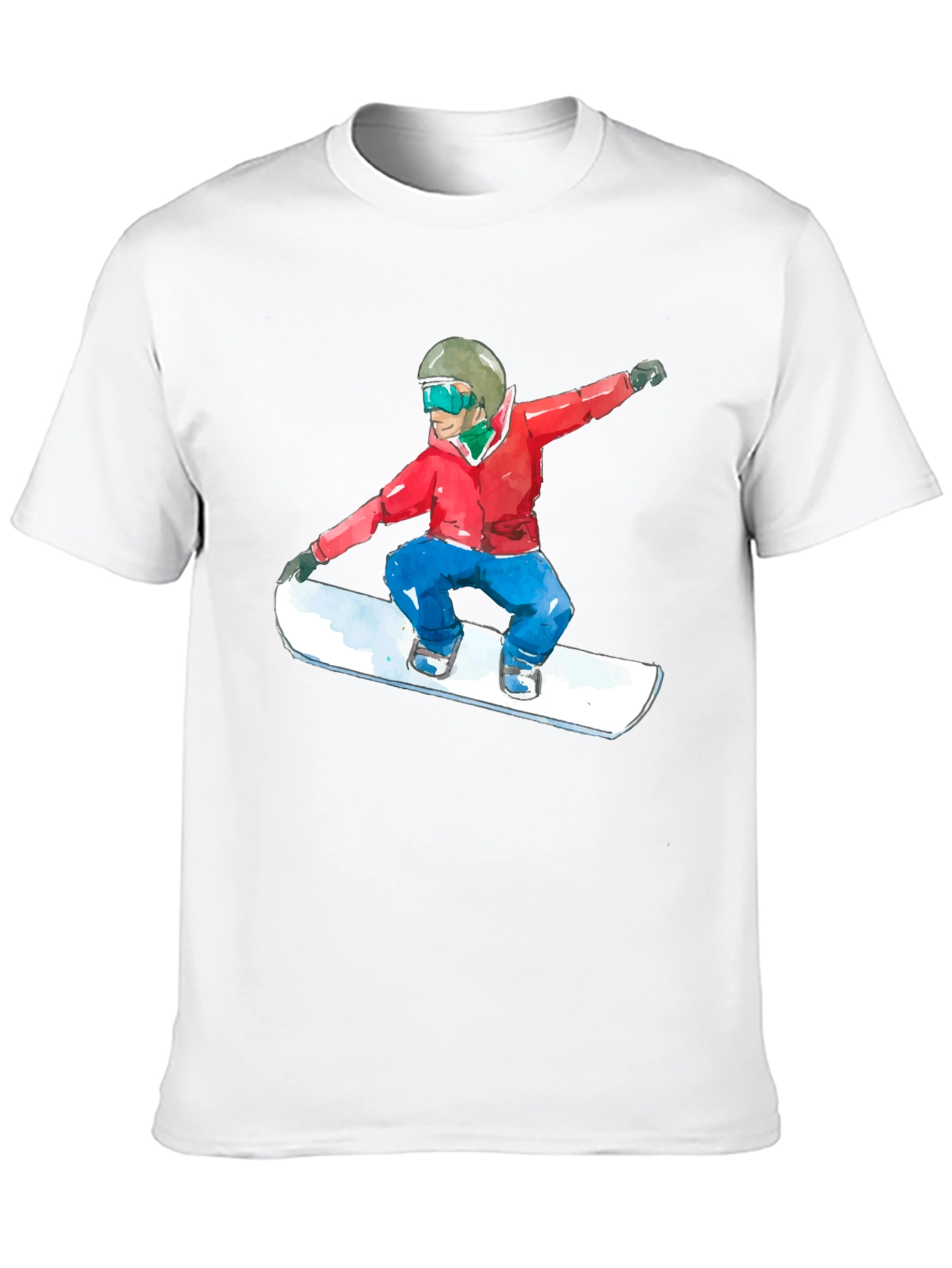 Snowboarder Graphic Black T-Shirt