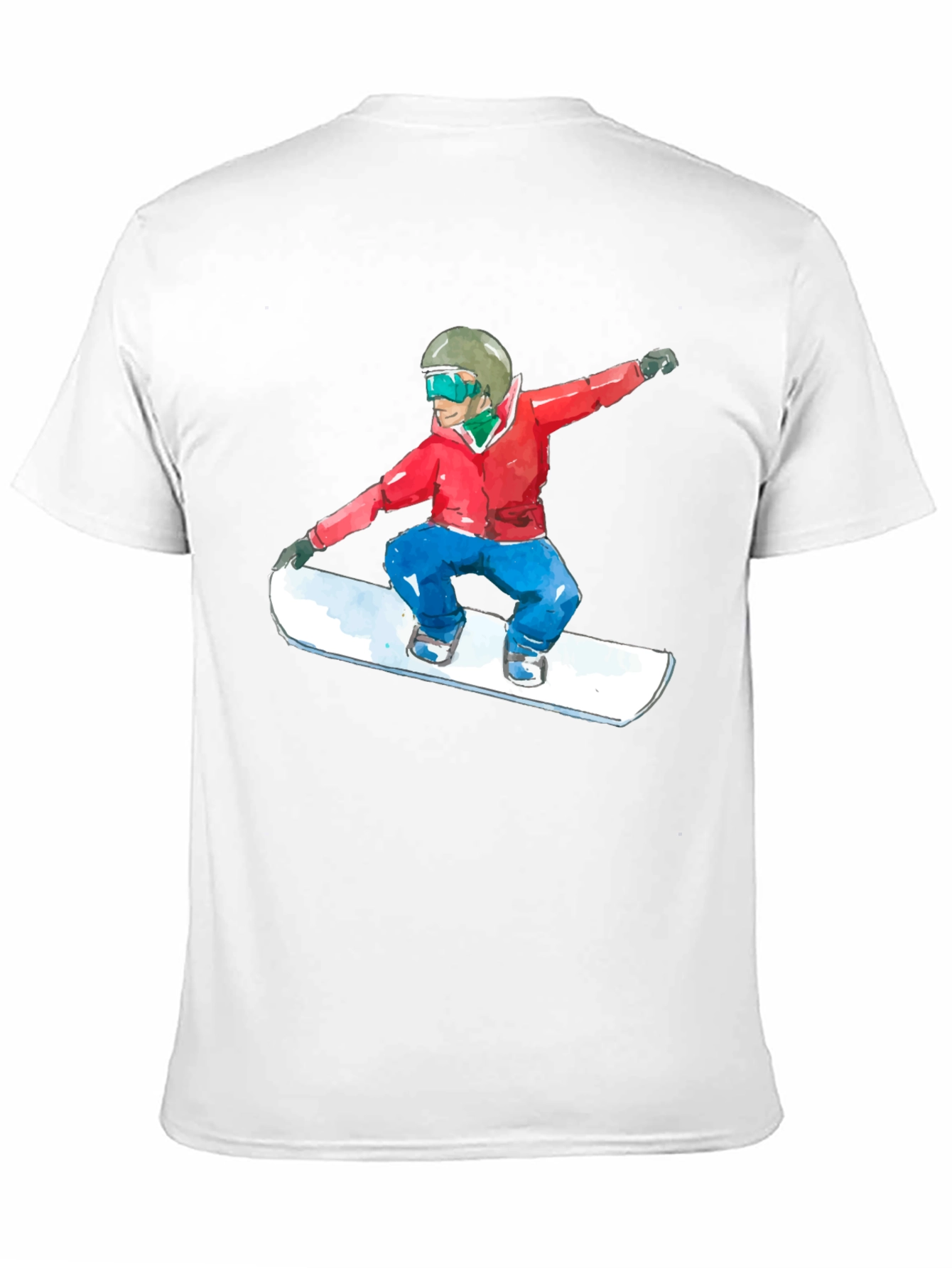 Snowboarder Graphic Black T-Shirt
