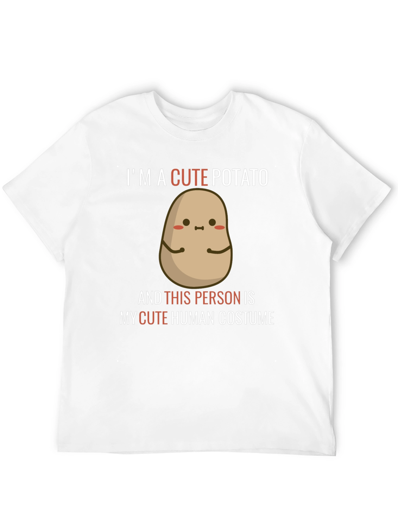 Cute Potato Graphic Tee - Novelty Humor T-Shirt