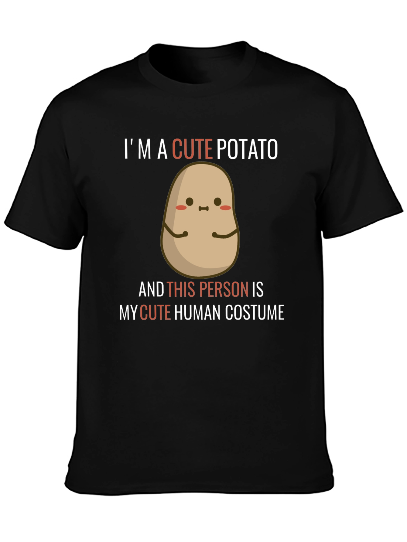 Cute Potato Graphic Tee - Novelty Humor T-Shirt