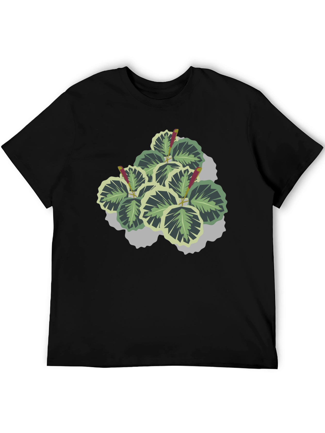 Plant Graphic Black T-Shirt